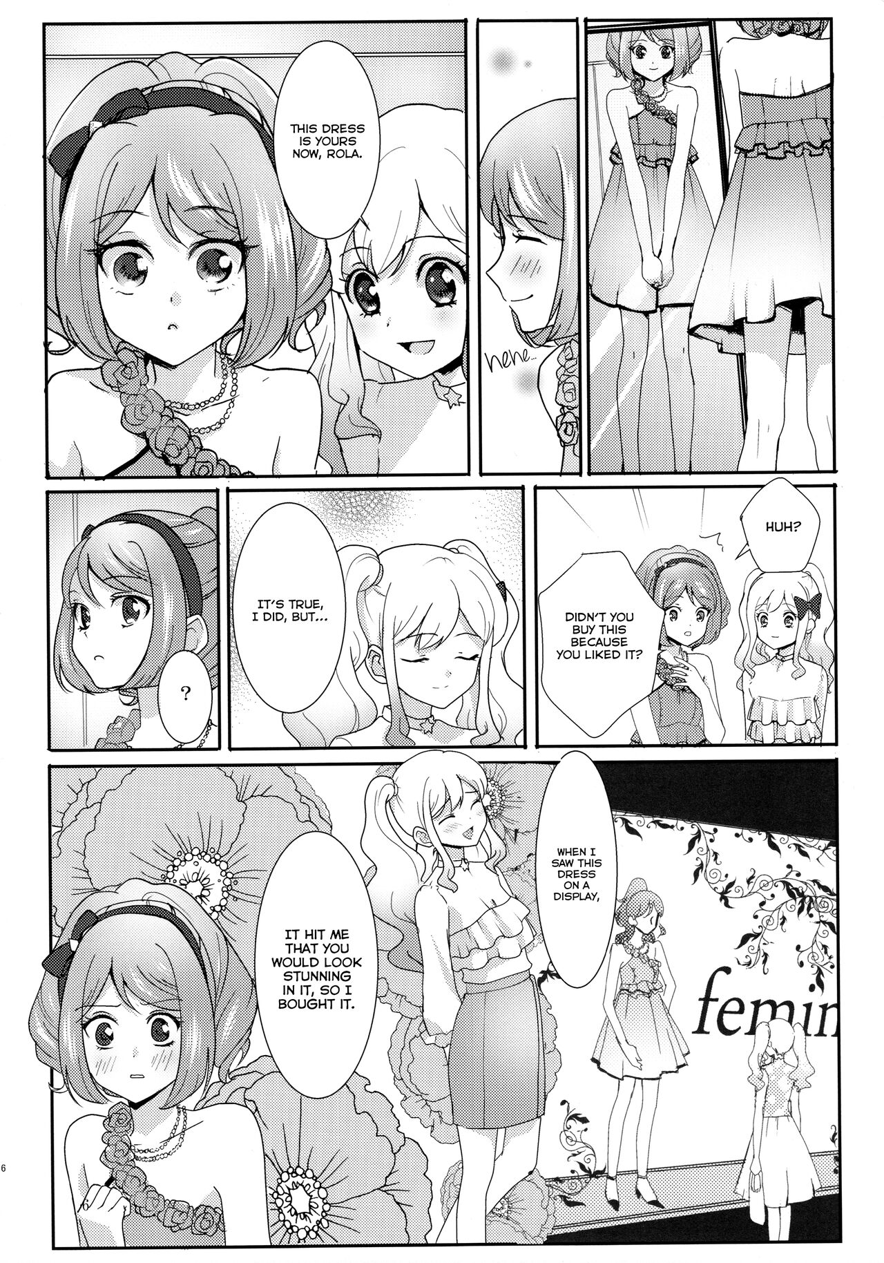(Geinoujin wa Card ga Inochi! 13) [Furanki (NOTO)]Anata ga Dress o Matottara | When you put on the dress(Aikatsu Stars!) [English] [Lazy Lily] Page 7