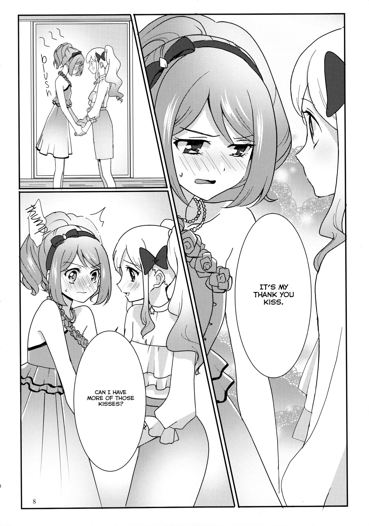 (Geinoujin wa Card ga Inochi! 13) [Furanki (NOTO)]Anata ga Dress o Matottara | When you put on the dress(Aikatsu Stars!) [English] [Lazy Lily] Page 9