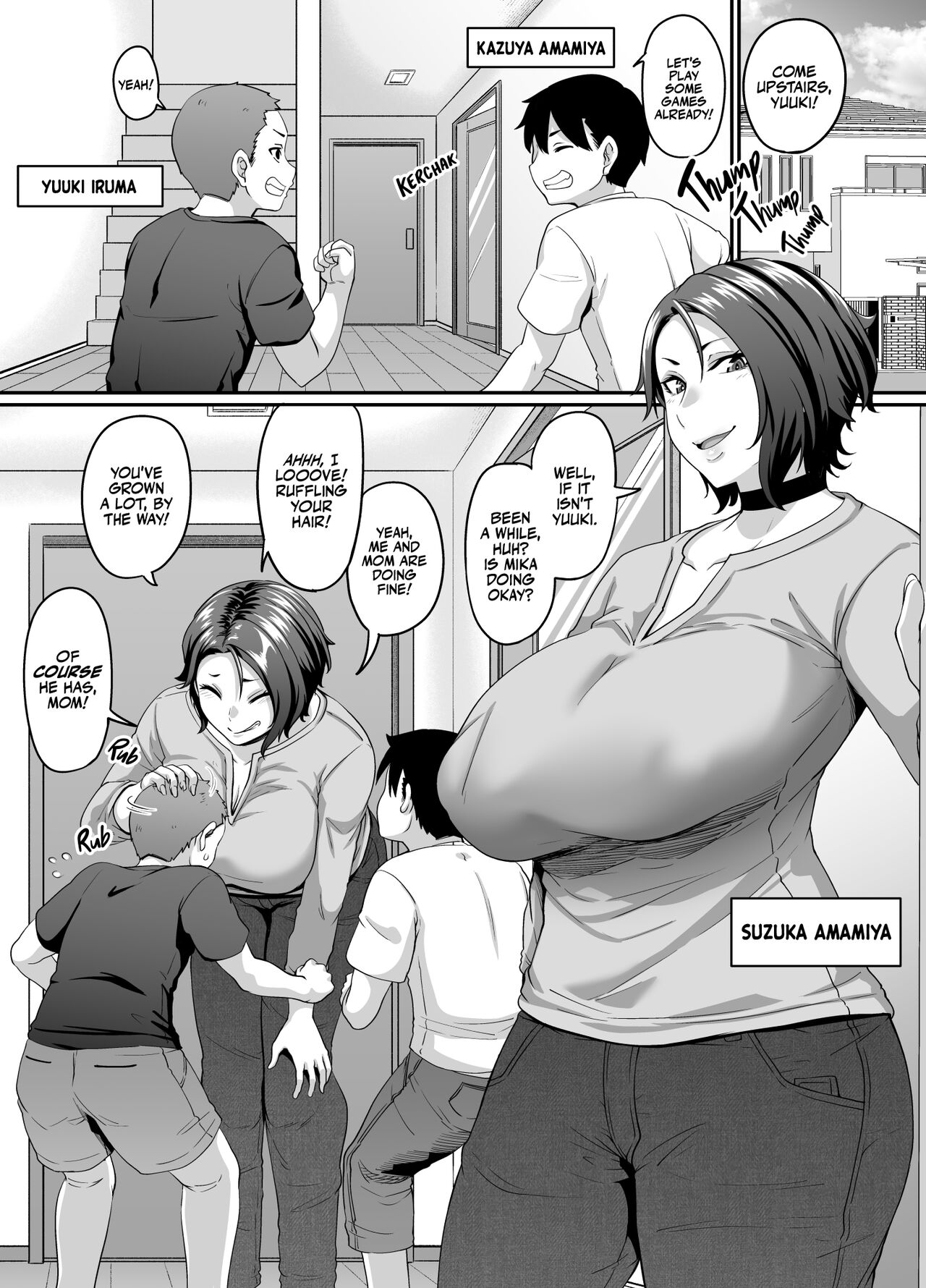 [Tiramisu Tart (Kazuhiro)]Musuko no Tomodachi (← Incubus) ni Miryou Sareta YanMama wa Mesu ni Naru | A Young Mother Gets Charmed by Her Son's (Incubus →) Friend and Becomes His Bitch[English] [korafu] Page 2