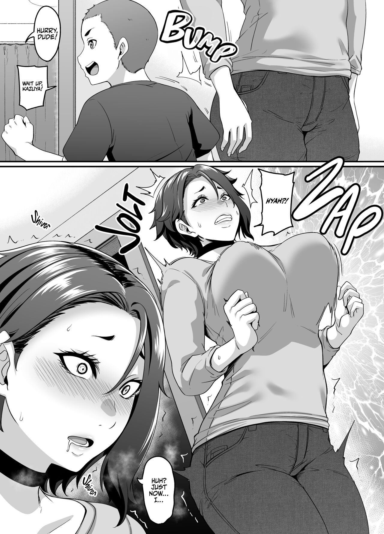 [Tiramisu Tart (Kazuhiro)]Musuko no Tomodachi (← Incubus) ni Miryou Sareta YanMama wa Mesu ni Naru | A Young Mother Gets Charmed by Her Son's (Incubus →) Friend and Becomes His Bitch[English] [korafu] Page 5