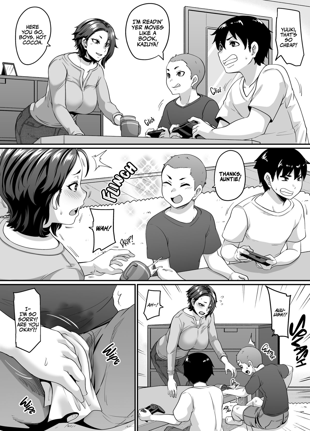 [Tiramisu Tart (Kazuhiro)]Musuko no Tomodachi (← Incubus) ni Miryou Sareta YanMama wa Mesu ni Naru | A Young Mother Gets Charmed by Her Son's (Incubus →) Friend and Becomes His Bitch[English] [korafu] Page 7