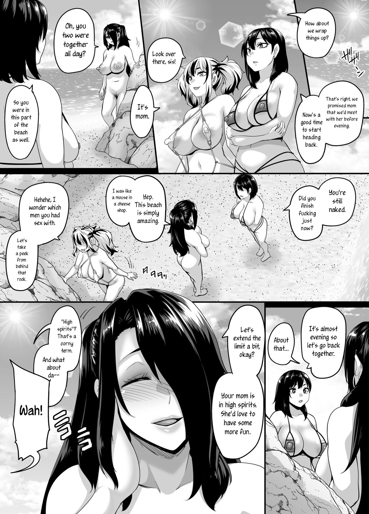 [Tiramisu Tart (Kazuhiro)]Kazoku Ryokou wa Yarimoku Beach de Sex Zanmai 3 ~Okaa-san Hen~ | A Sex-Filled Family Trip to a Hookup Beach 3 ~Mom Edition~[English] [joobuspaidatr] [Digital] Page 71
