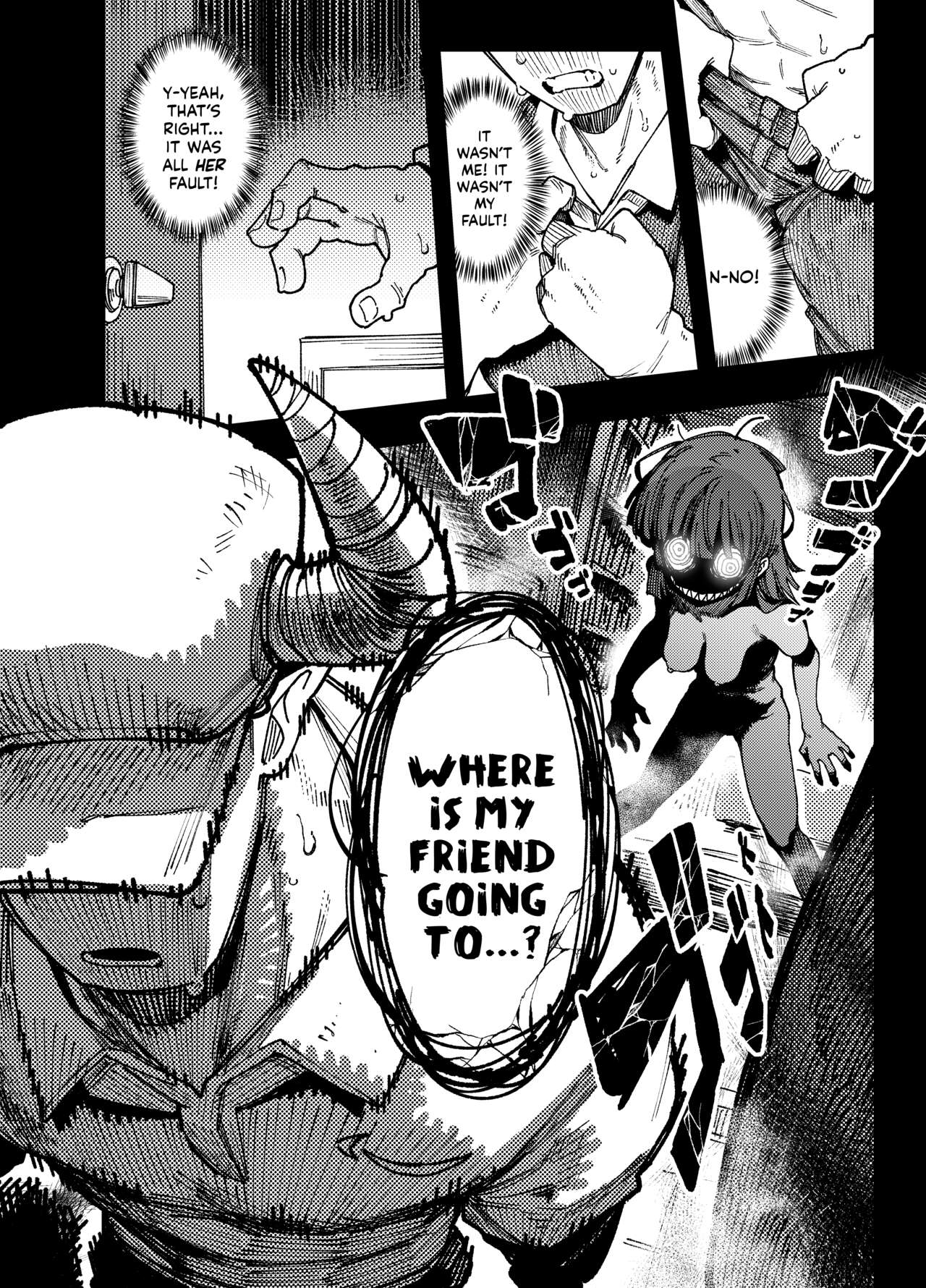 [Hoshoku Shoujo (Karasu Chan)]Ie ga Shike Sugite Haete Kita Genkaku Yuuhatsu Kinoko wo Gosyoku Shite Hatsujyou Shita Ato no Are ya Kore[English] [Digital] Page 50