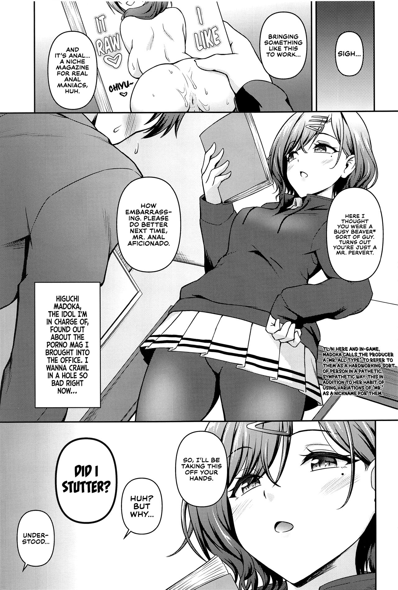 (C103) [MARASCHINO (Takayama Chihiro)]Mado Ana | Mado-Hole(THE iDOLM@STER: Shiny Colors) [English] Page 2