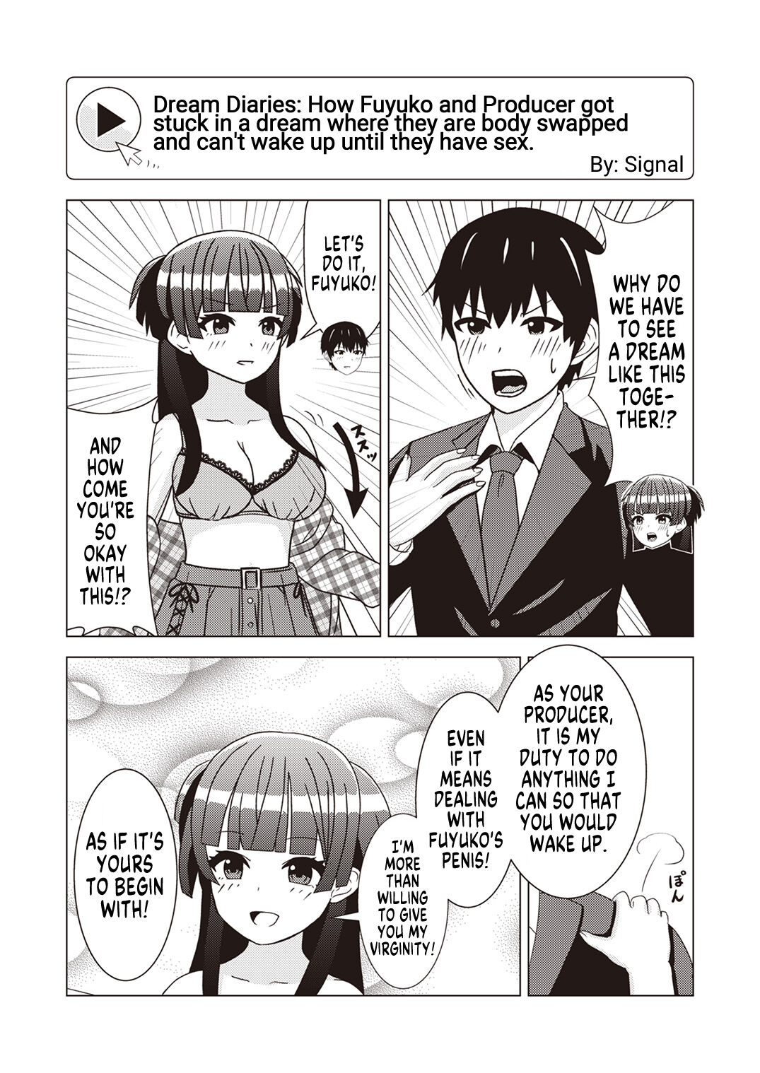 [Signal]Dream Diaries Fuyuko and Producer(Shinymas TS Goudou) (THE iDOLM@STER Shiny Colors) [English] [GTF] Page 1