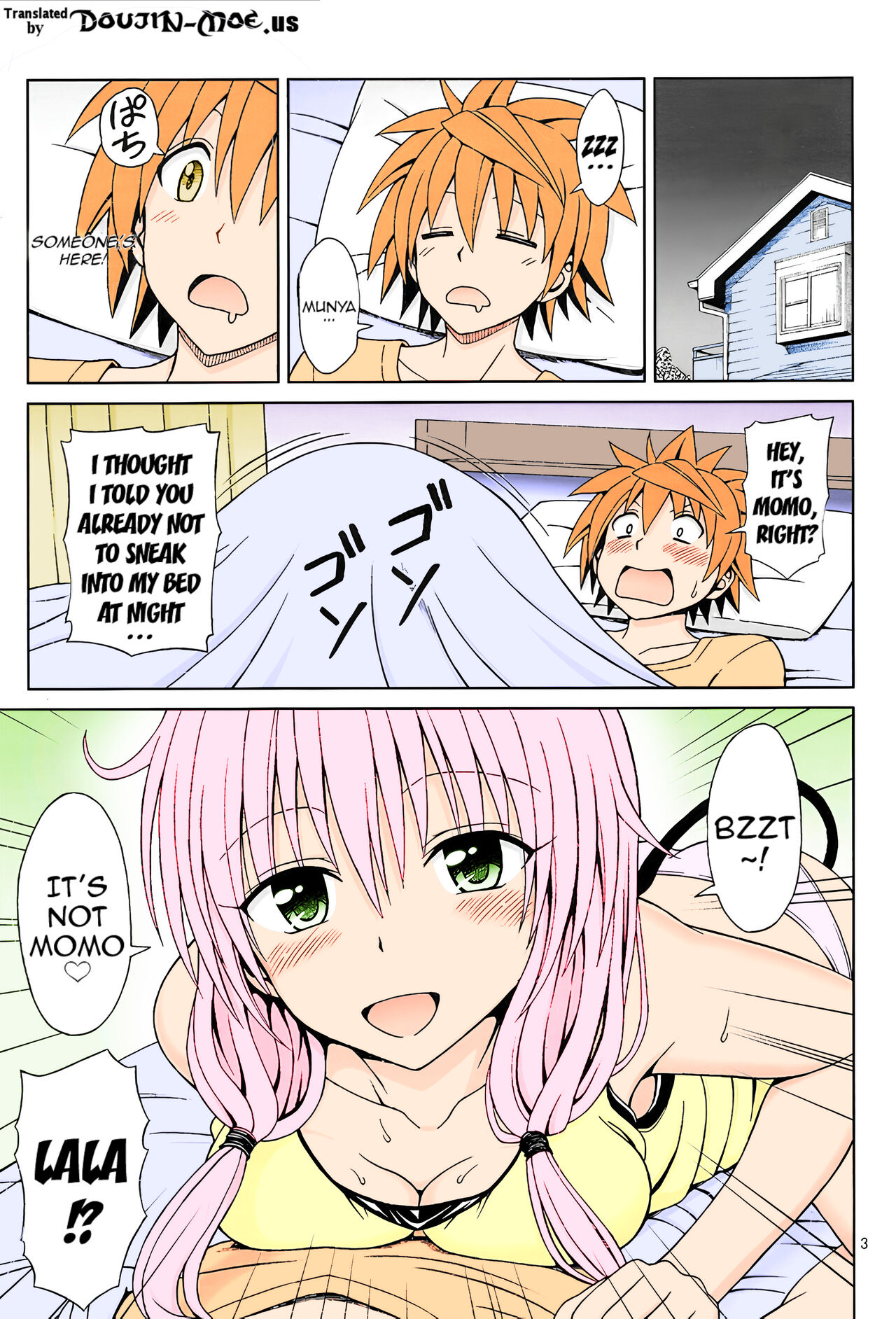 (C85) [Brain Dead (Eiji)]Yappari Lala ga Suki!(To Love-Ru Darkness) [English] [Colorised] {doujin-moe.us} Page 3