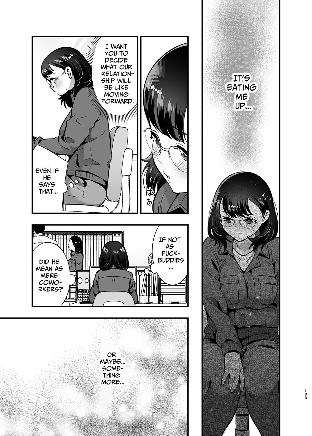 [Jewelry Box (Tamaki Nao)]Seiyoku o Moteamasu Jimi de Nekura na Watashi ga Gatenkei Joushi ni Taberareru 3-kakan | Gloomy Normie with Pent-up Lust gets Devoured by her Blue-collar Boss for THREE DAYS[English] [Iyarashii Josei] Page 133