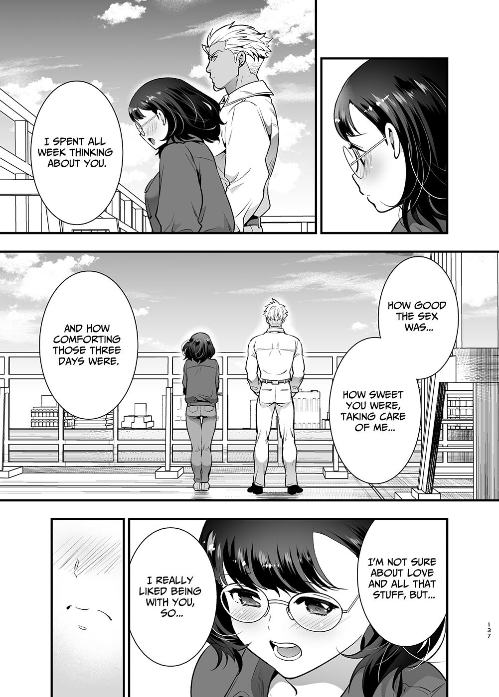 [Jewelry Box (Tamaki Nao)]Seiyoku o Moteamasu Jimi de Nekura na Watashi ga Gatenkei Joushi ni Taberareru 3-kakan | Gloomy Normie with Pent-up Lust gets Devoured by her Blue-collar Boss for THREE DAYS[English] [Iyarashii Josei] Page 137