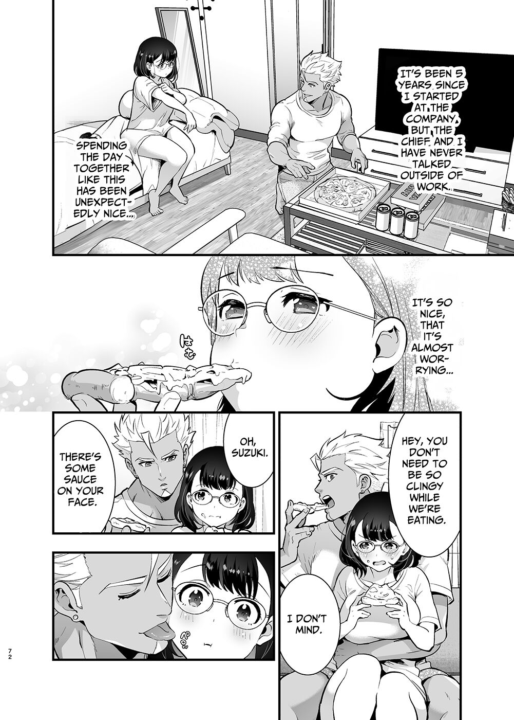 [Jewelry Box (Tamaki Nao)]Seiyoku o Moteamasu Jimi de Nekura na Watashi ga Gatenkei Joushi ni Taberareru 3-kakan | Gloomy Normie with Pent-up Lust gets Devoured by her Blue-collar Boss for THREE DAYS[English] [Iyarashii Josei] Page 72