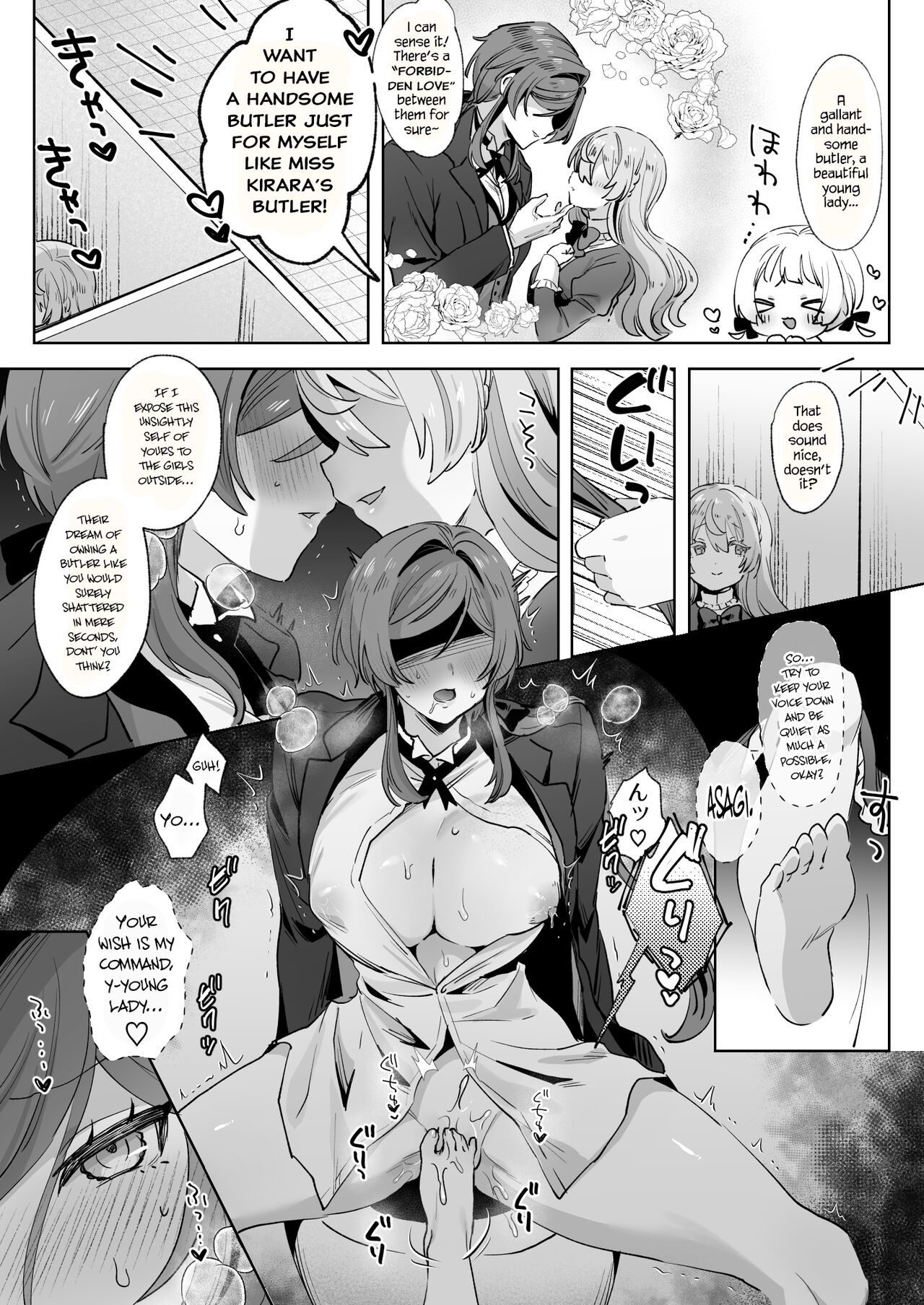 [Zutazutako]Juujun Ikemen Shitsuji ga Ojou-sama ni Dosukebe Kaihatsu Sarechau Hanashi.[English] Page 4