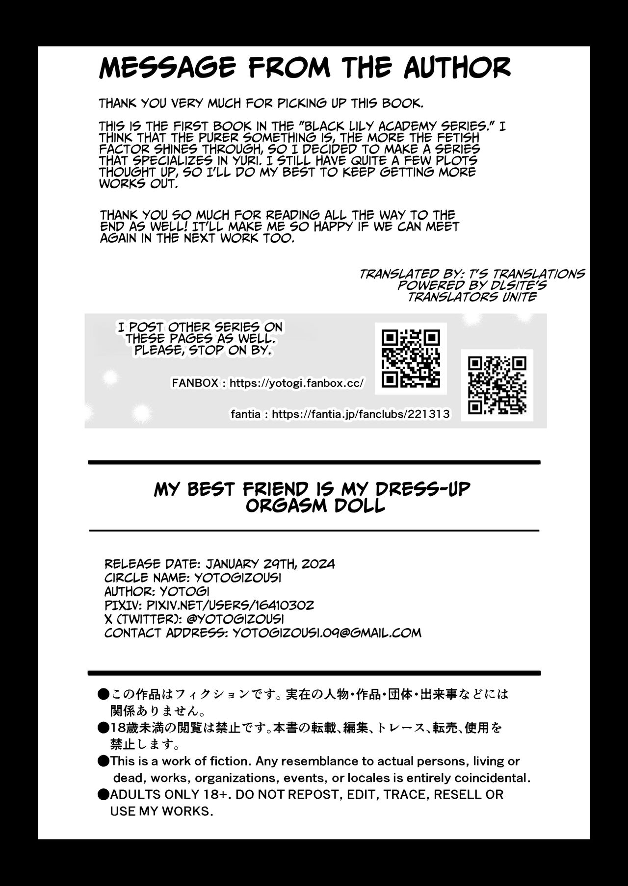 [Yotogizousi (Yotogi)]Shin-yu wa Watakushi no Kisekae Akume Ningyo | My Best Friend Is My Dress-up Spine-arching Orgasm Dolly[Digital] [English] [T's Translations] Page 43