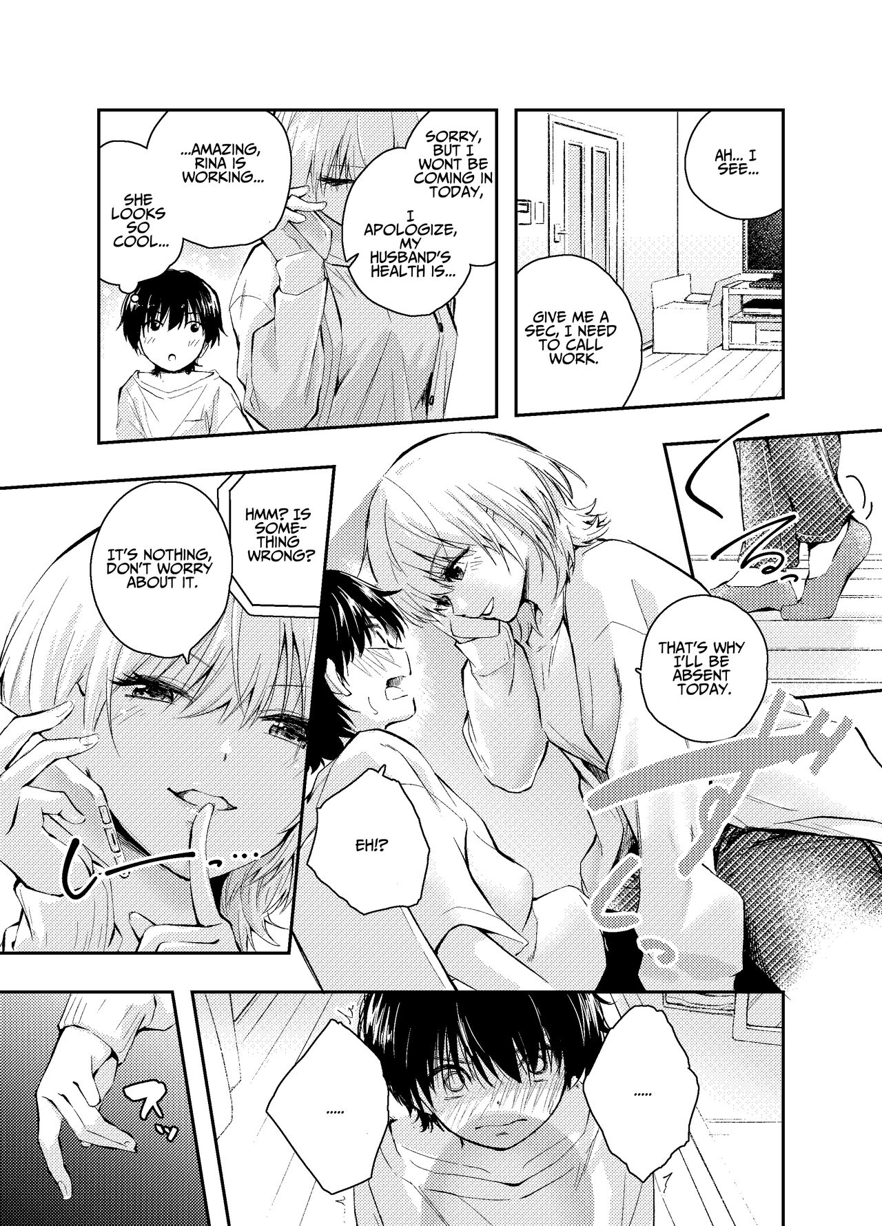 [Hatsuyasumi]Mukashi no Sugata ni Modotta Otto to no Sex wa Uwaki desu ka? | Is Having Sex With My Rejuvenated Husband Considered Cheating?[English] [Benri] Page 11