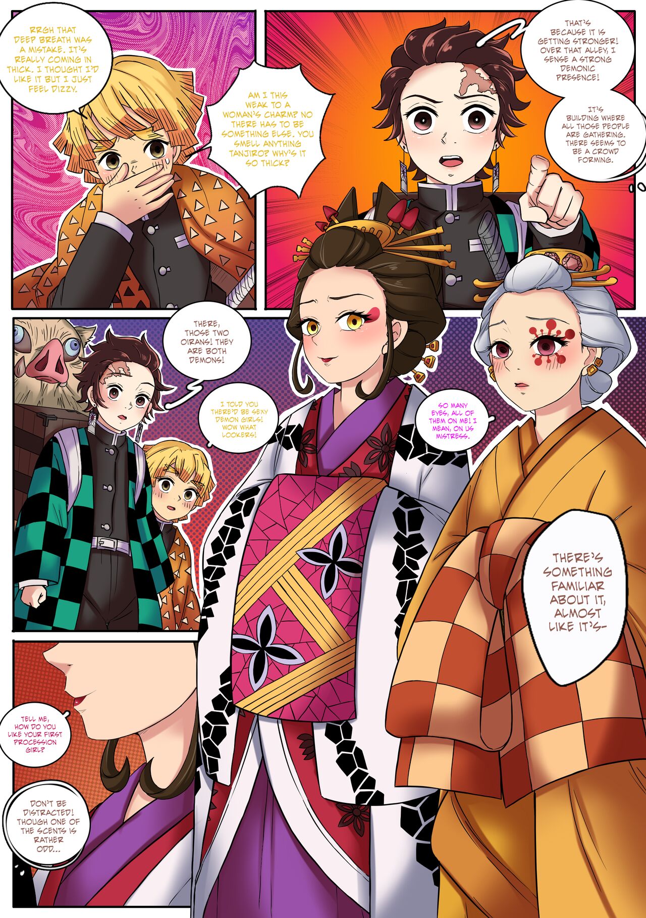 [MayiTGu & MeowWithMe]Demon Slayer | Kimetsu No Yaiba: Red Light District Page 11