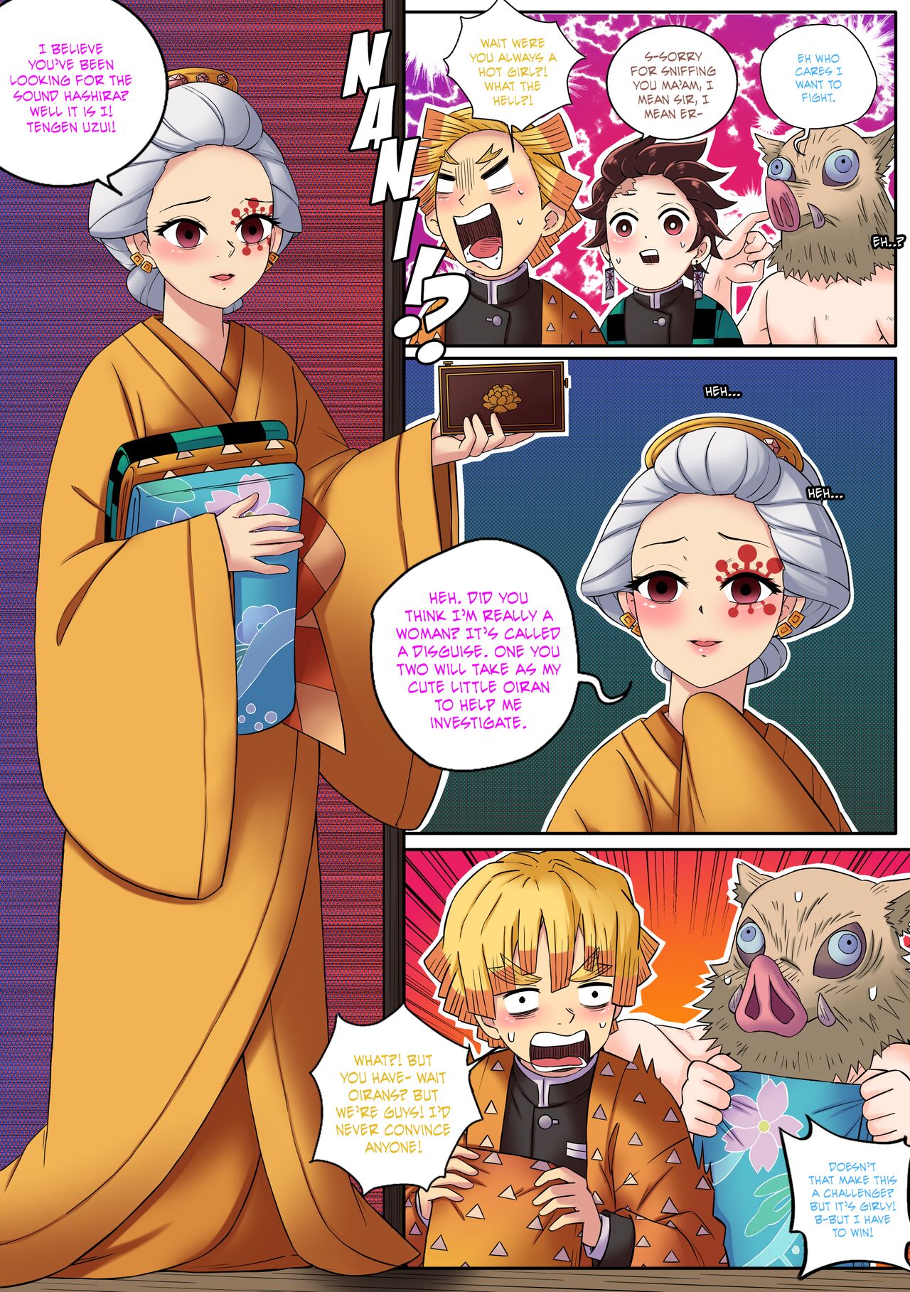 [MayiTGu & MeowWithMe]Demon Slayer | Kimetsu No Yaiba: Red Light District Page 14