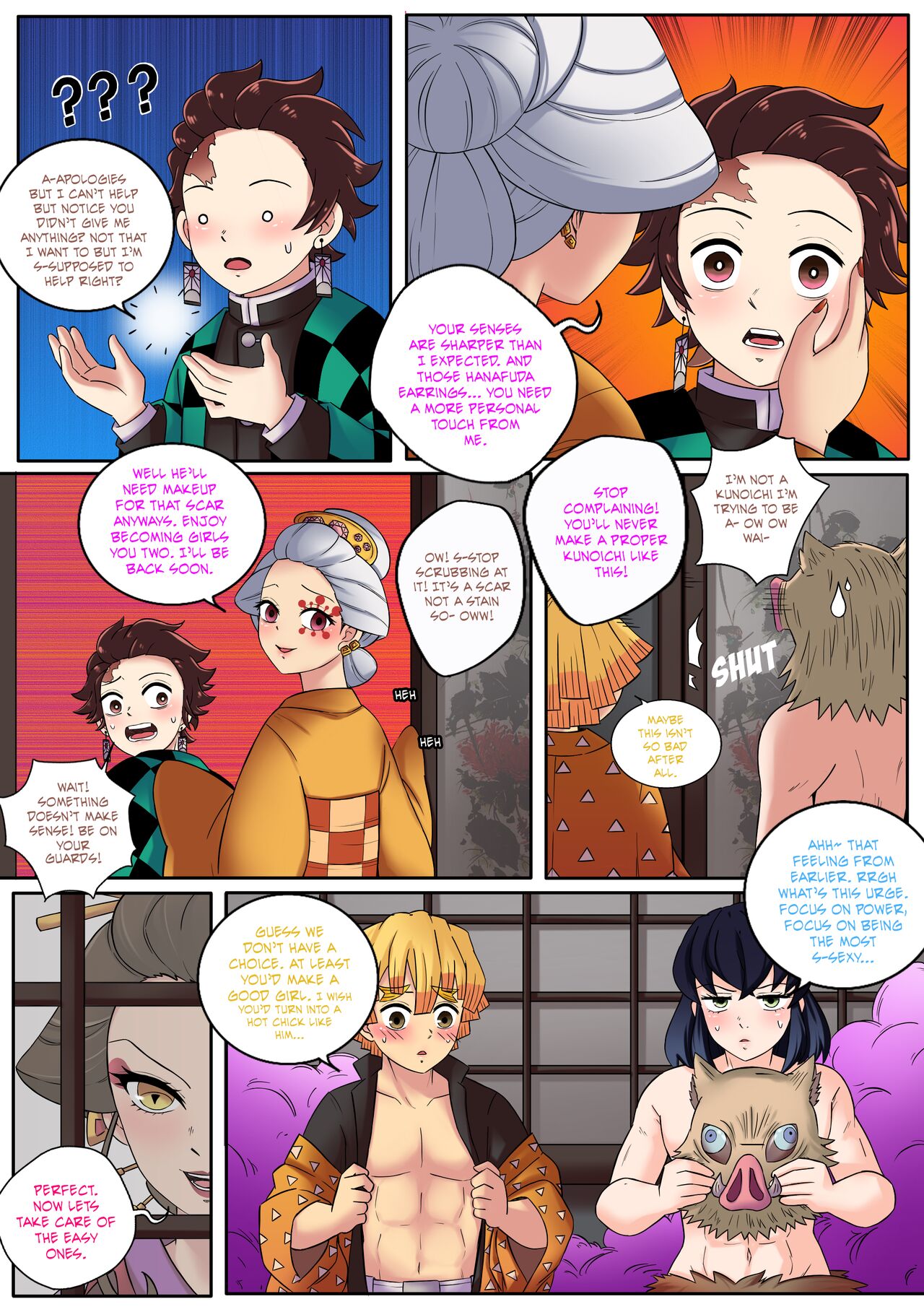 [MayiTGu & MeowWithMe]Demon Slayer | Kimetsu No Yaiba: Red Light District Page 15