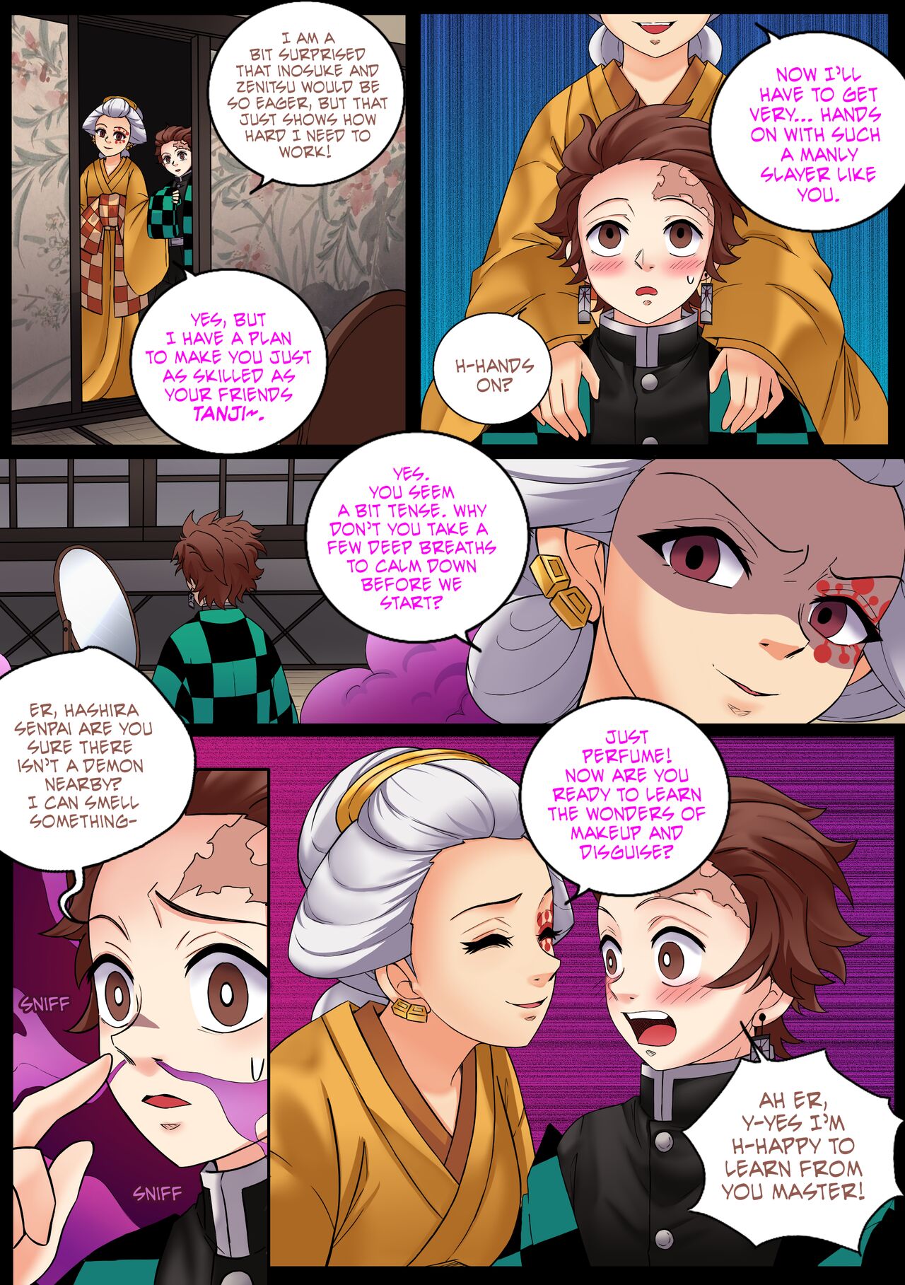[MayiTGu & MeowWithMe]Demon Slayer | Kimetsu No Yaiba: Red Light District Page 38