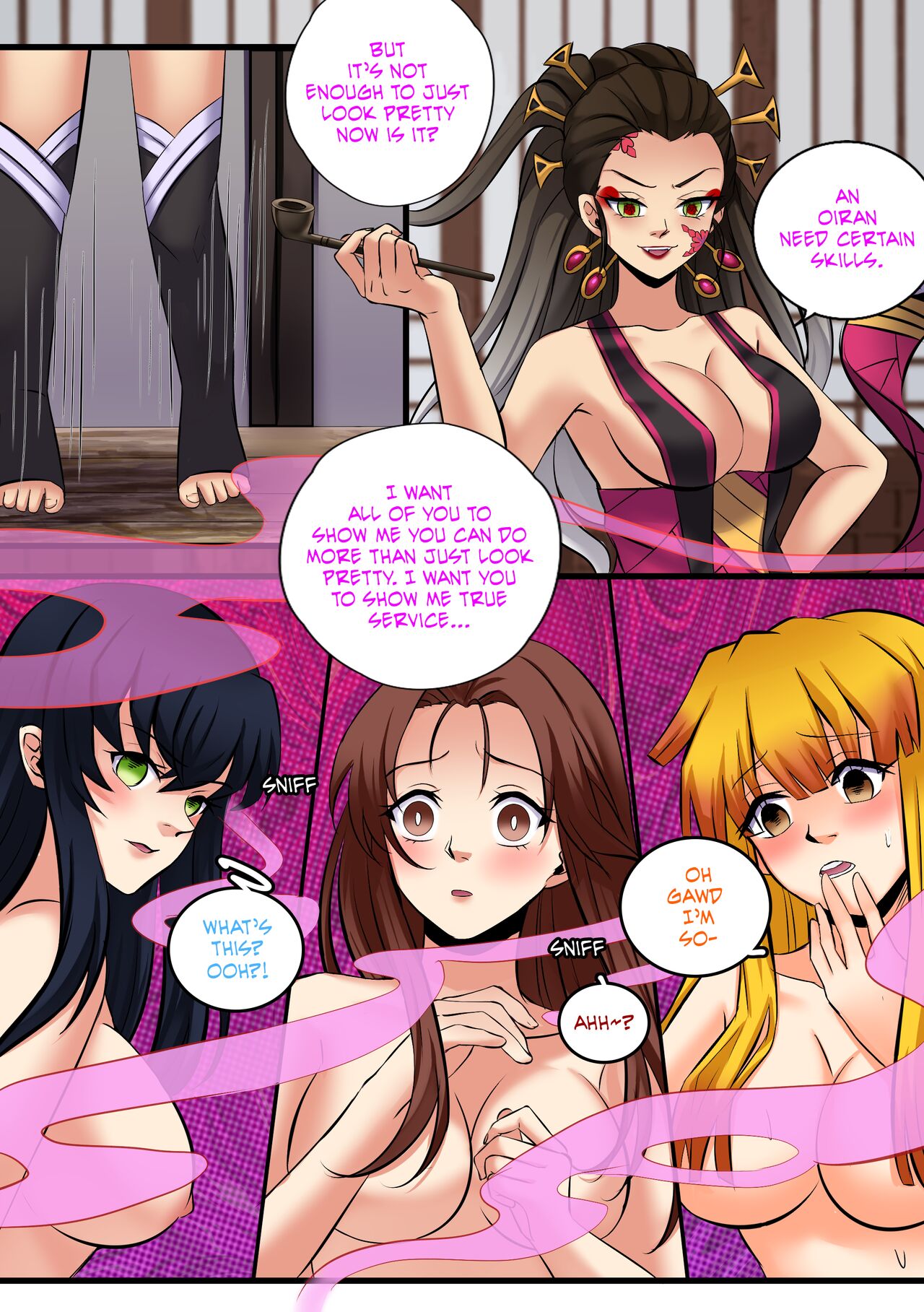 [MayiTGu & MeowWithMe]Demon Slayer | Kimetsu No Yaiba: Red Light District Page 48