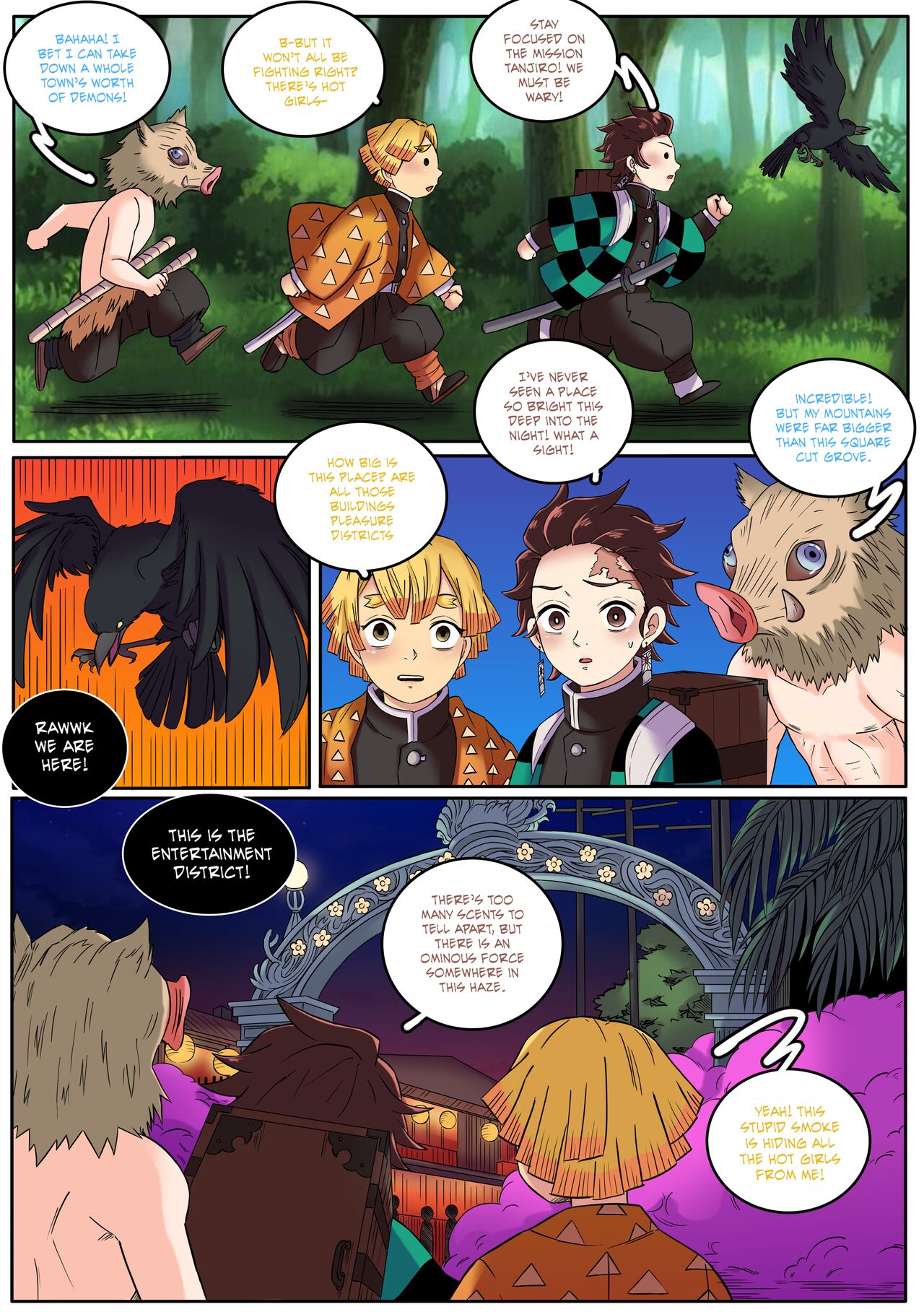 [MayiTGu & MeowWithMe]Demon Slayer | Kimetsu No Yaiba: Red Light District Page 9