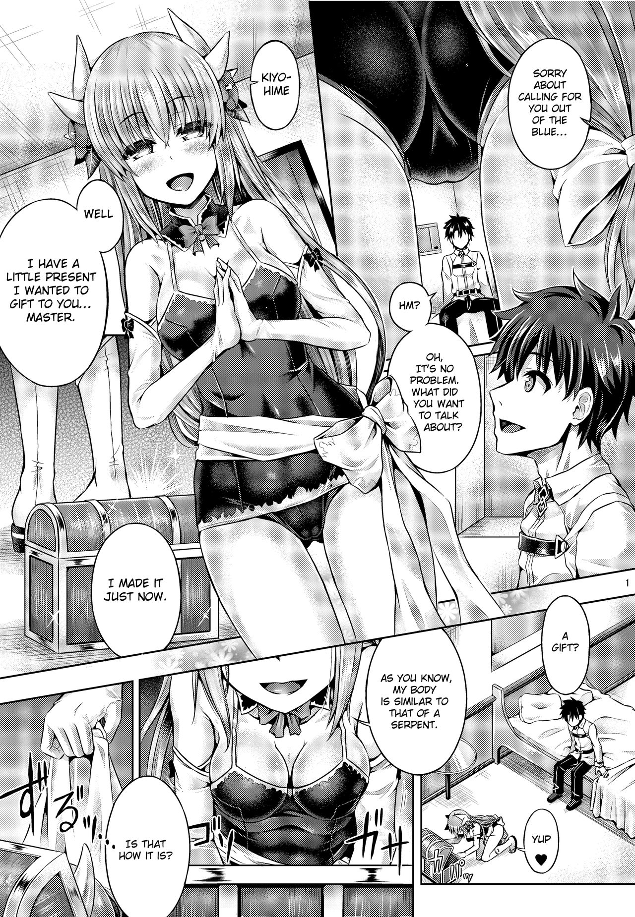 [Dschinghis Khan no Tamanegi wa Ore no Yome (Taniguchi-san)]Master ga Kiyohime ni Kigaetara(Fate Grand Order) [English] [Digital] [Decensored] Page 2