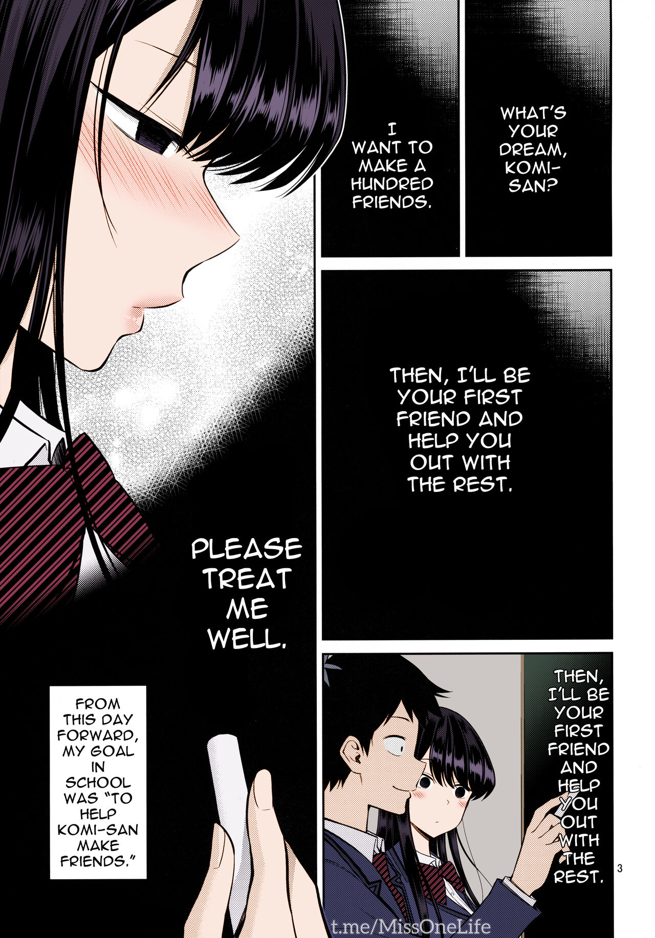 [Popochichi (Yahiro Pochi)]Komi-san wa, Binkan desu. | Komi-san Is Sensitive.(Komi-san wa, Komyushou desu.) [English] {Doujins.com} [Colorized] Page 2