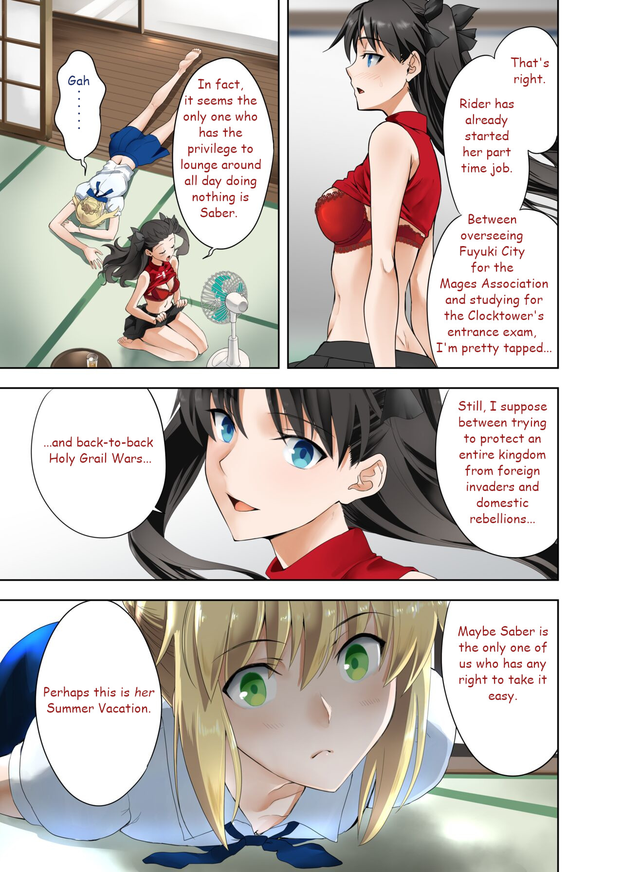 [CRAZY CLOVER CLUB (Kuroha Nue)]Saber no Natsuyasumi(SABER COMPLEX) (Fate/stay night) [English] [Digital] Page 3