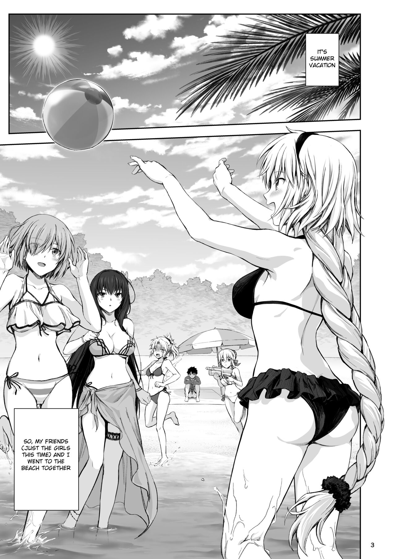 [Chabashira Chainsaw (Chacharan)]Jeanne to Natsu no Umi | Summer beach with Jeanne(Fate/Grand Order) [English] [Mecte] [Decensored] [Digital] Page 4