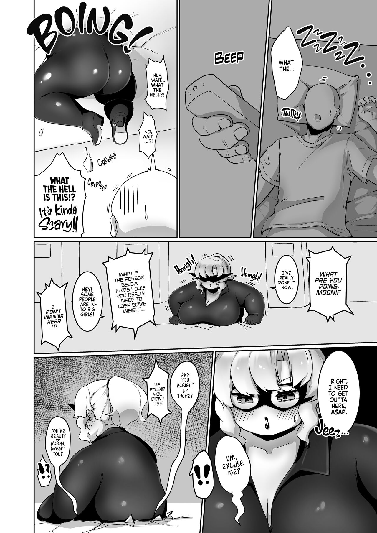 [Mizsawatei (Mizsawa)]Potchari Kaitou Beauty Moon | Beauty Moon, The Plump Phantom Thief[English] [Digital] [full tummy] Page 4