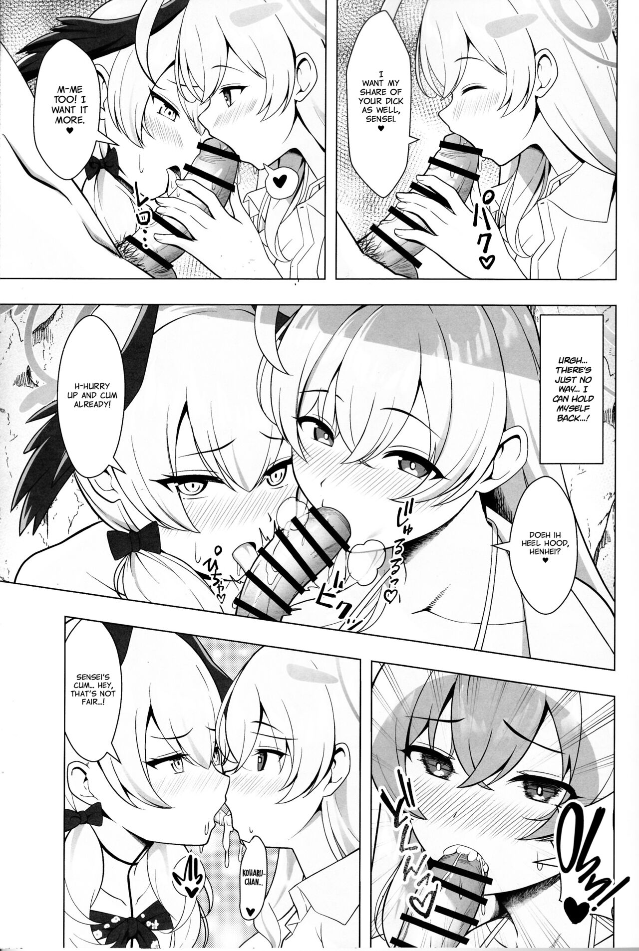 (C103) [Nekolovelandou (Nekojima)]Hanako to Koharu o Mujintou de Haramaseru Hon | Impregnating Hanako and Koharu in a Deserted Island(Blue Archive) [English] [Project Valvrein] Page 18