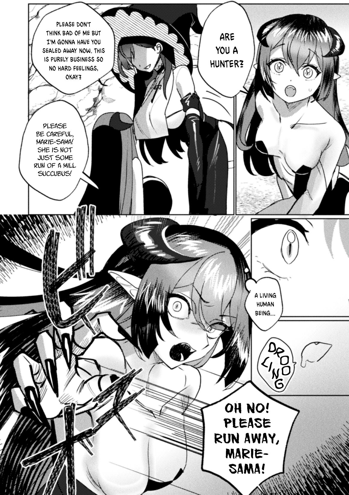 [Doinochi]Strongest Mage VS Highclass Succubus, One on One Direct Lesbian Battle | Saikyou Majutsushi VS Koui Succubus, Gachi Yuri Taiman Battle(2D Comic Magazine Succubus Yuri H Vol.3) [English] Page 4