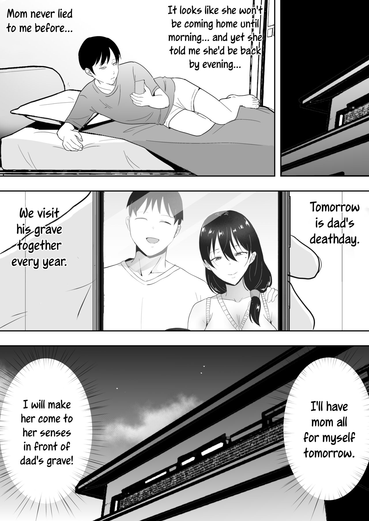 [tarobaumu]TomoKano Kaa-chan 3 ~Daisuki na Hahaoya ga Akuyuu Chinpo ni Haramu made~[English] [joobuspaidatr] Page 32