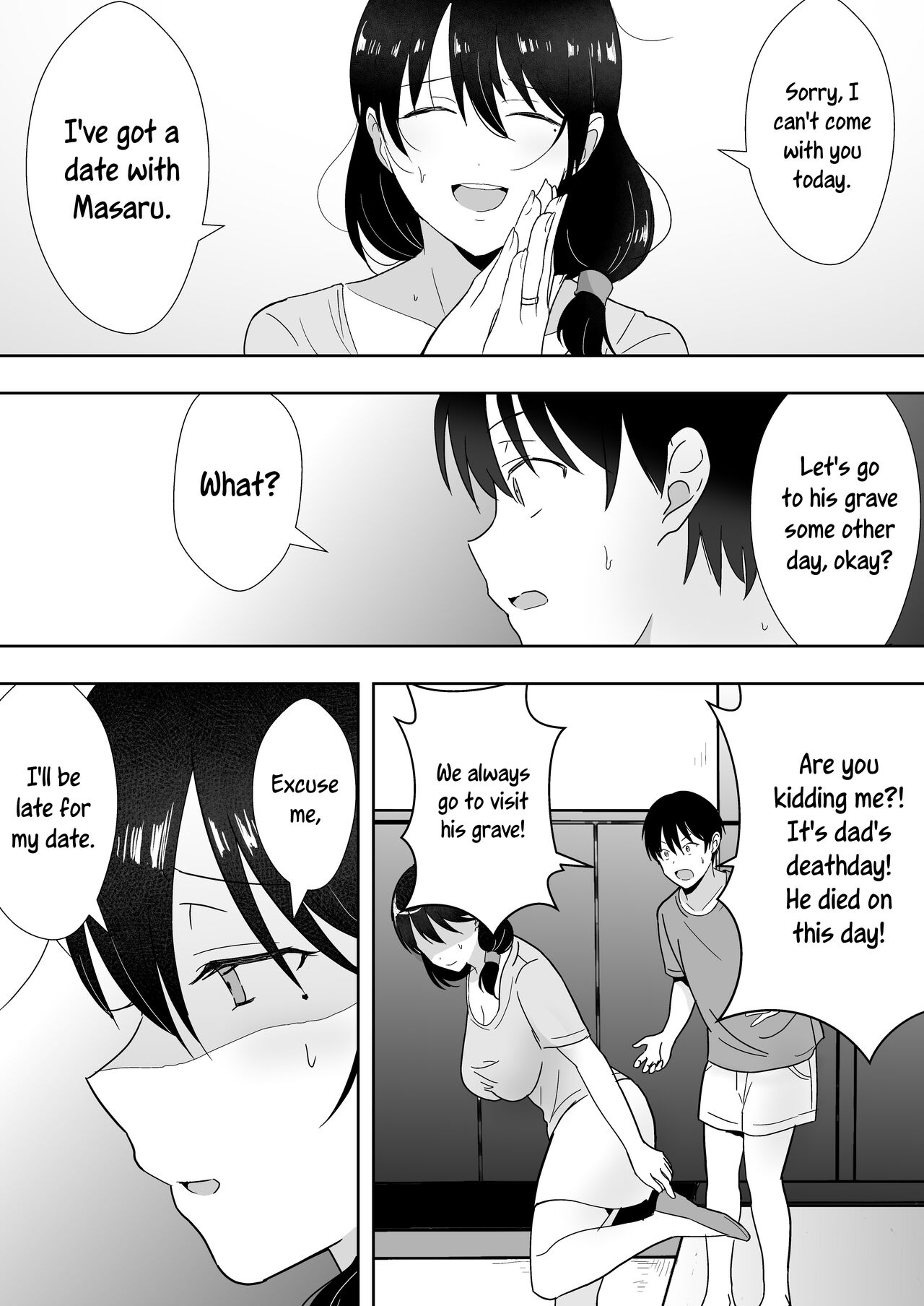 [tarobaumu]TomoKano Kaa-chan 3 ~Daisuki na Hahaoya ga Akuyuu Chinpo ni Haramu made~[English] [joobuspaidatr] Page 33
