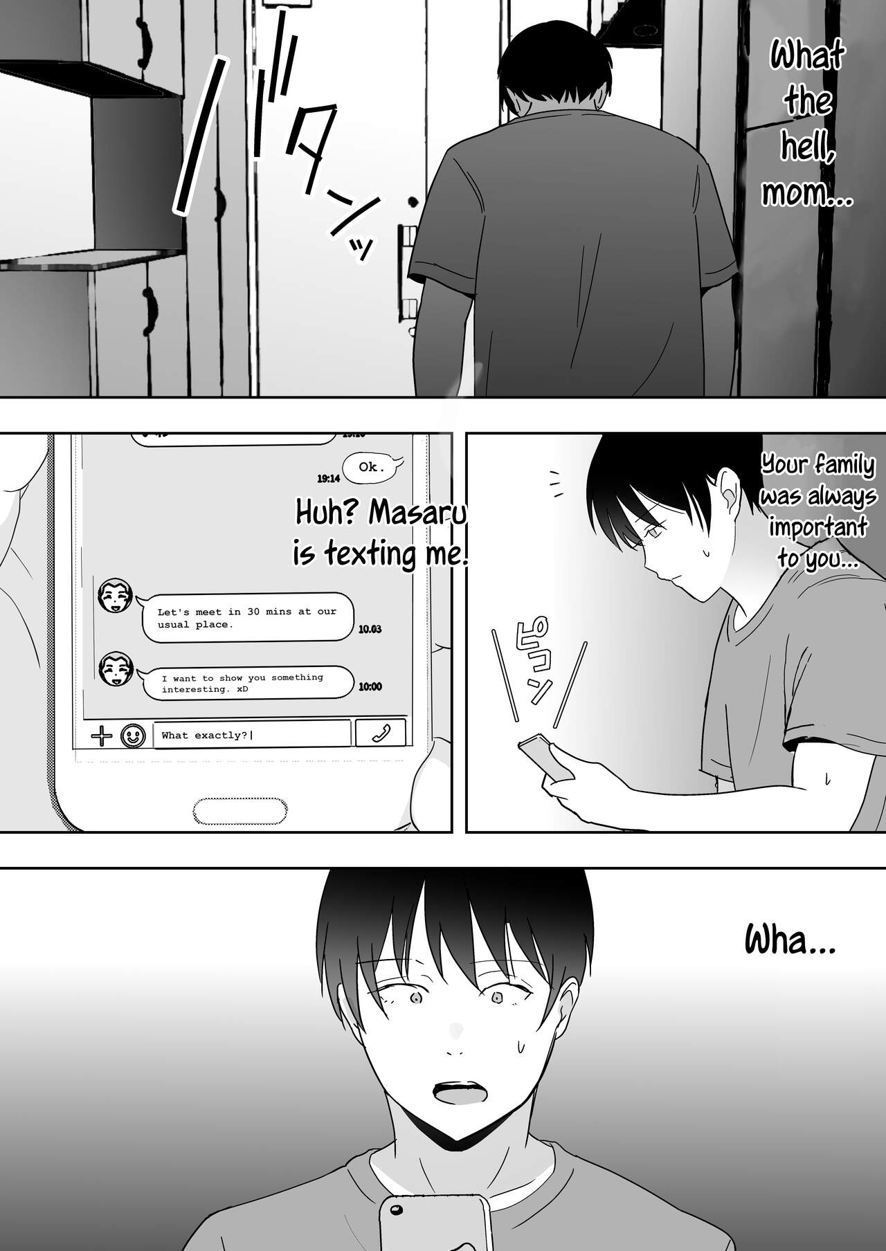 [tarobaumu]TomoKano Kaa-chan 3 ~Daisuki na Hahaoya ga Akuyuu Chinpo ni Haramu made~[English] [joobuspaidatr] Page 34
