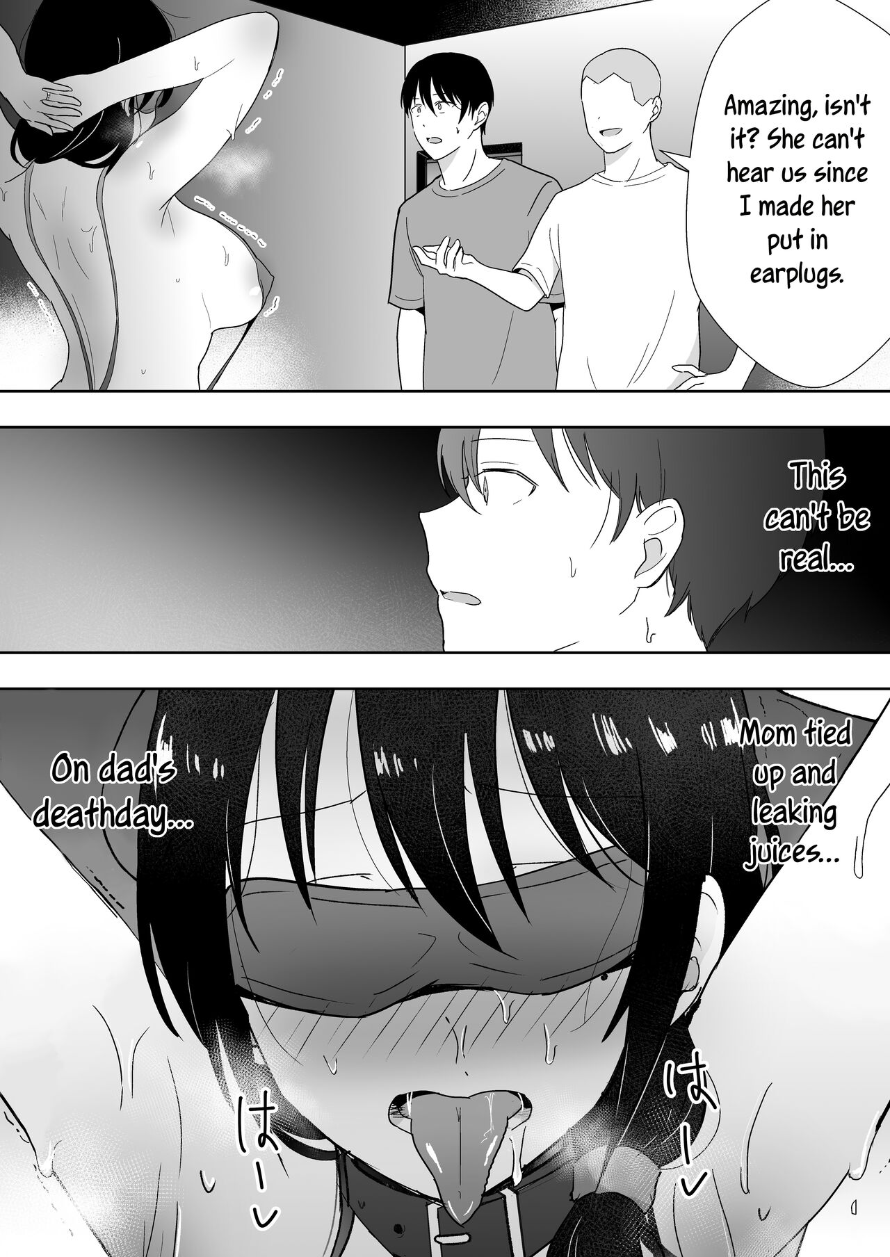 [tarobaumu]TomoKano Kaa-chan 3 ~Daisuki na Hahaoya ga Akuyuu Chinpo ni Haramu made~[English] [joobuspaidatr] Page 38