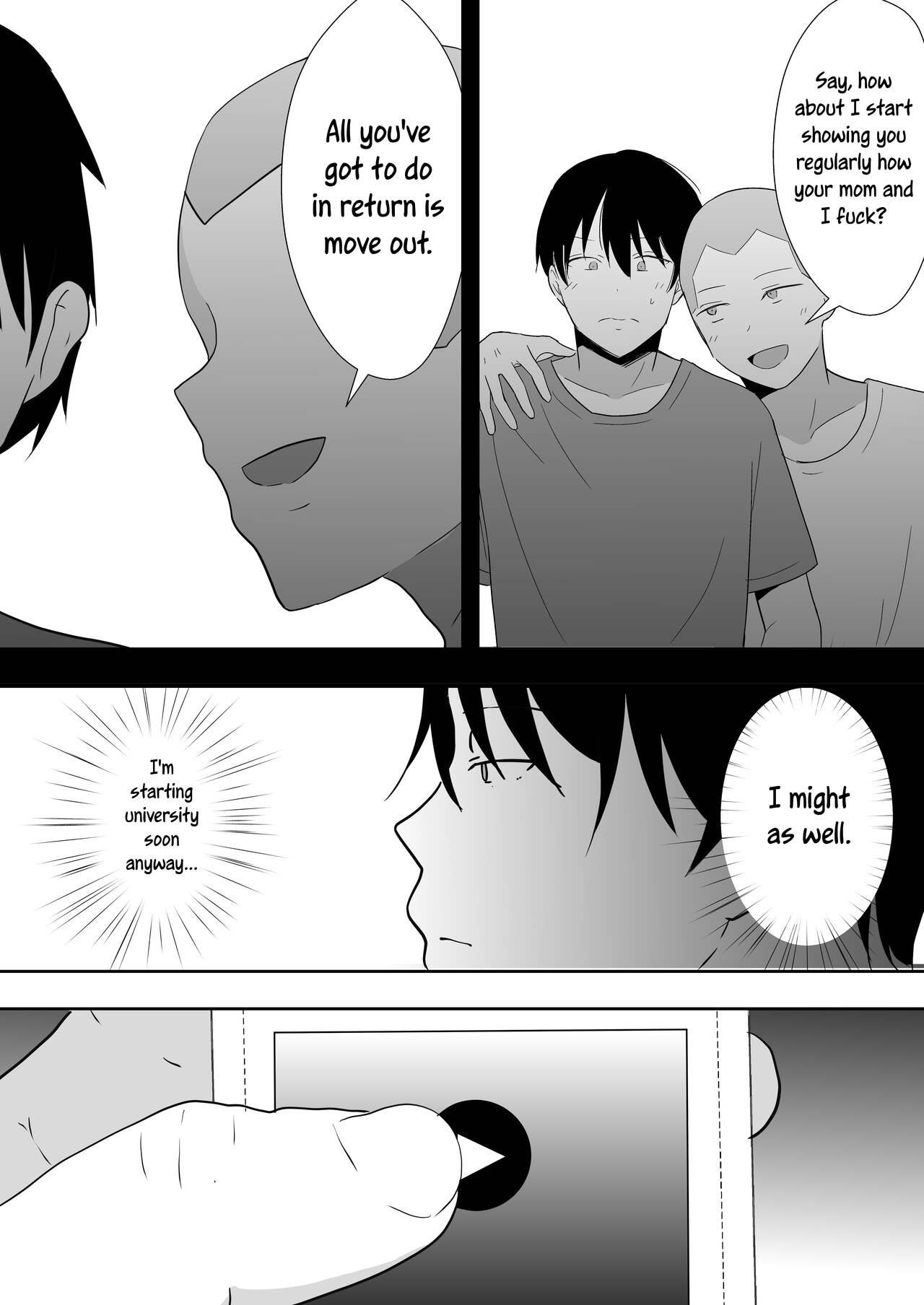 [tarobaumu]TomoKano Kaa-chan 3 ~Daisuki na Hahaoya ga Akuyuu Chinpo ni Haramu made~[English] [joobuspaidatr] Page 83