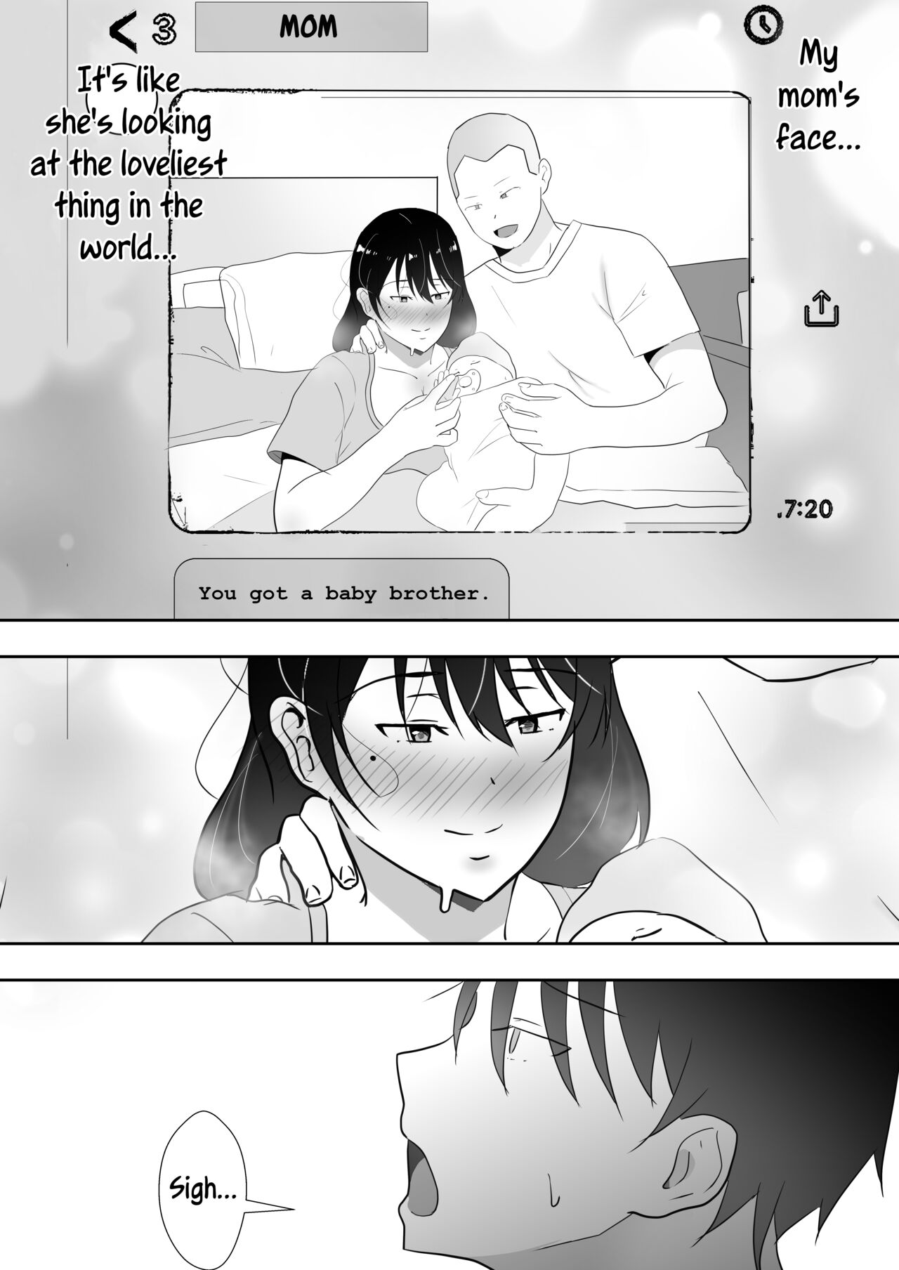 [tarobaumu]TomoKano Kaa-chan 3 ~Daisuki na Hahaoya ga Akuyuu Chinpo ni Haramu made~[English] [joobuspaidatr] Page 85