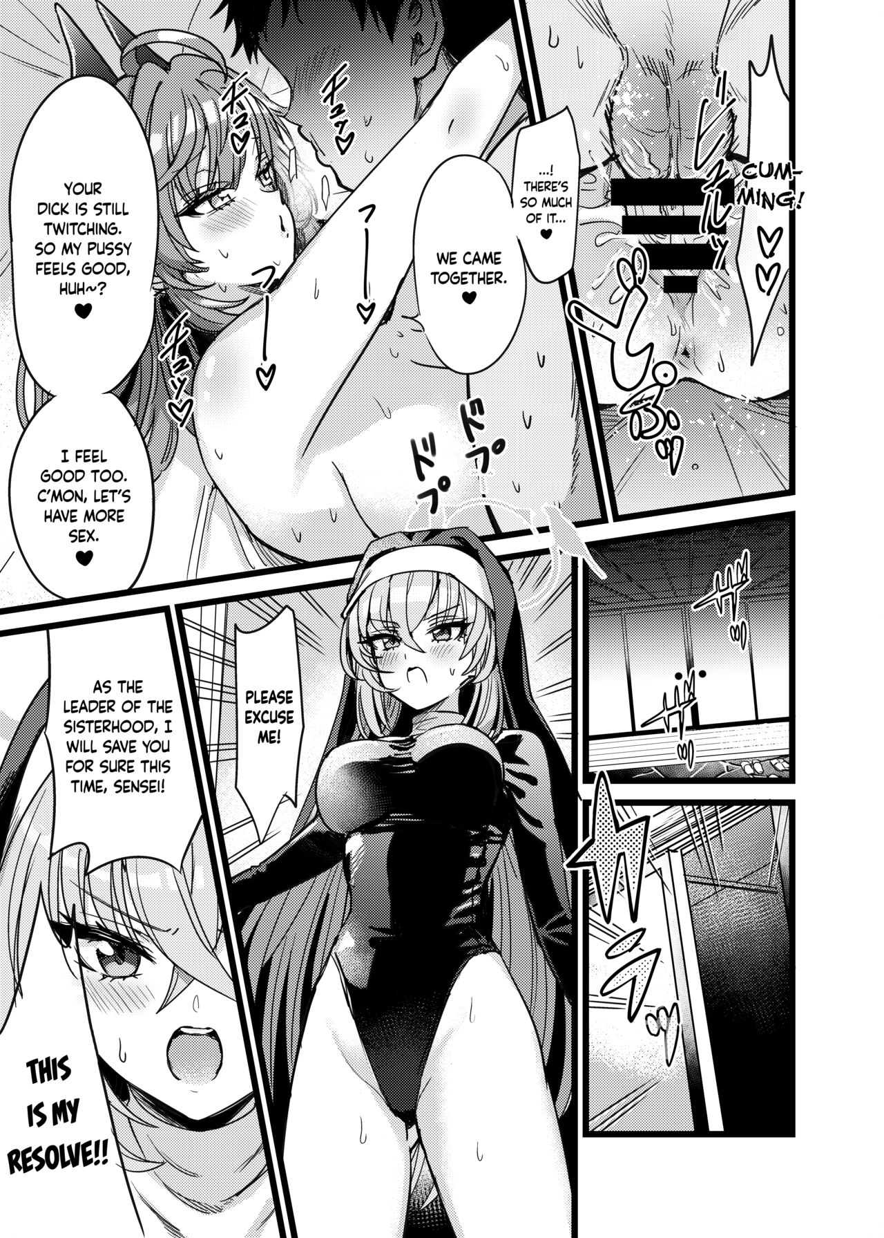 [Hannari Ashigaru (pizzasi)]Yukemuri Biyaku Jiken!! Tatakae!! SEX Avengers!! | The Hot Springs Aphrodisiac Incident! Fight on, SEX Avengers!!(Blue Archive) [English] [Douzo Lad Translations] [Digital] Page 26