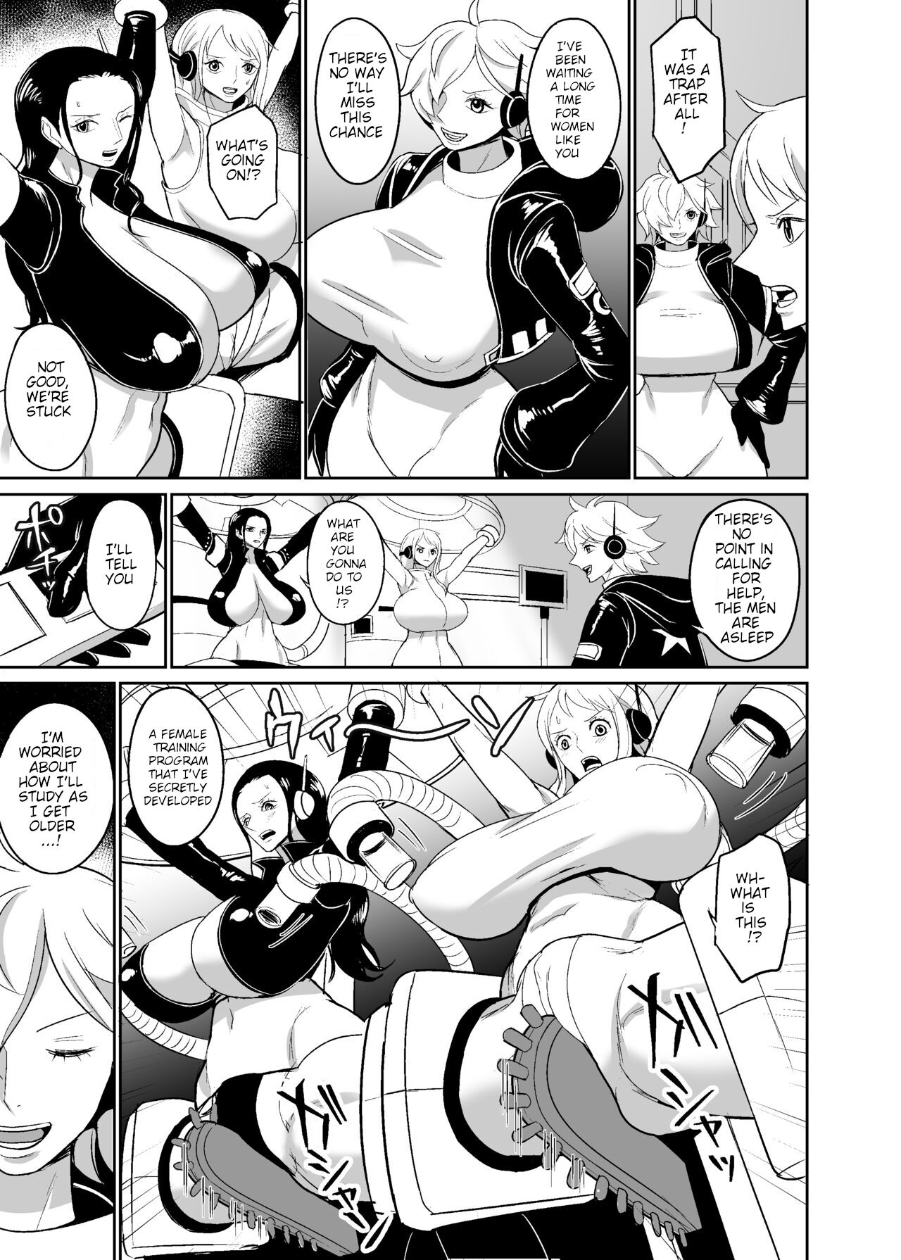 [REM9 (Hamiltan)]Onna Kaizoku Kyousei Zecchou Kikaikan | Female Pirate Rape Machine[English] [Sun King] [Digital] [Incomplete] Page 4