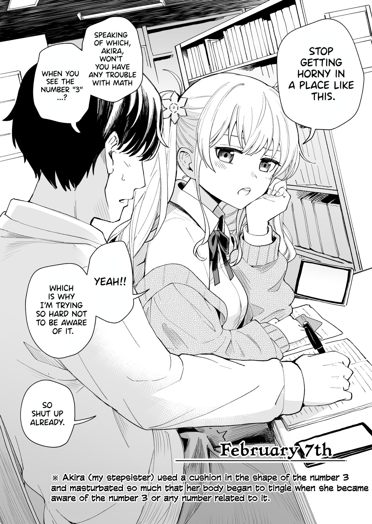 [Hiro no Ke (Hiro Hirono)]Sasete Kureru 3 no Gimai | A Younger Stepsister Who Only Has Sex With Me on Days That are Divisible by 3 or on Days That Include The Number 3.[English] [HeatManga] Page 9