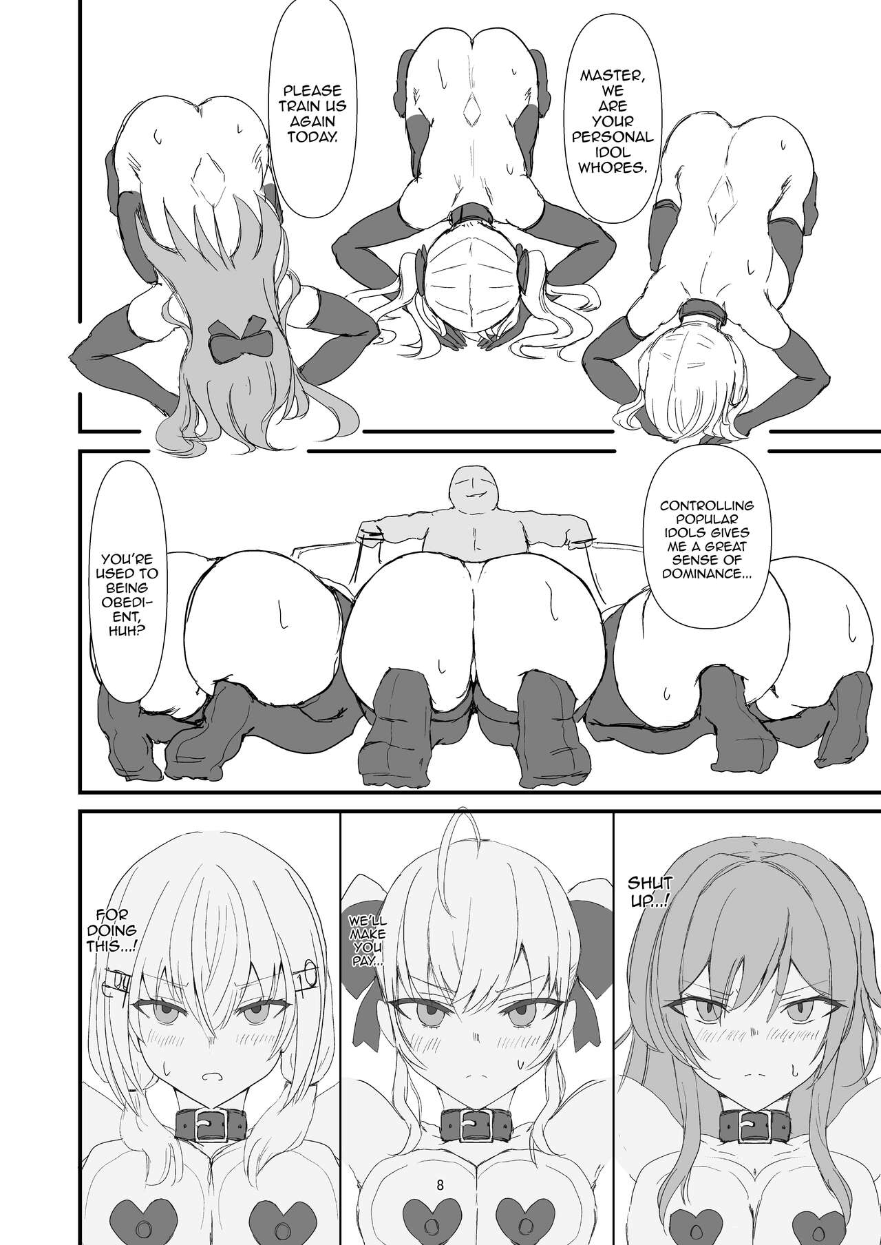 [Yomosugara-Ginsekai (Yorugin)]The Dark Side of TRiNITY(Takamiya Rion, Hakase Fuyuki, Furen E Lustario) [English] {Doujins.com} [Digital] Page 8