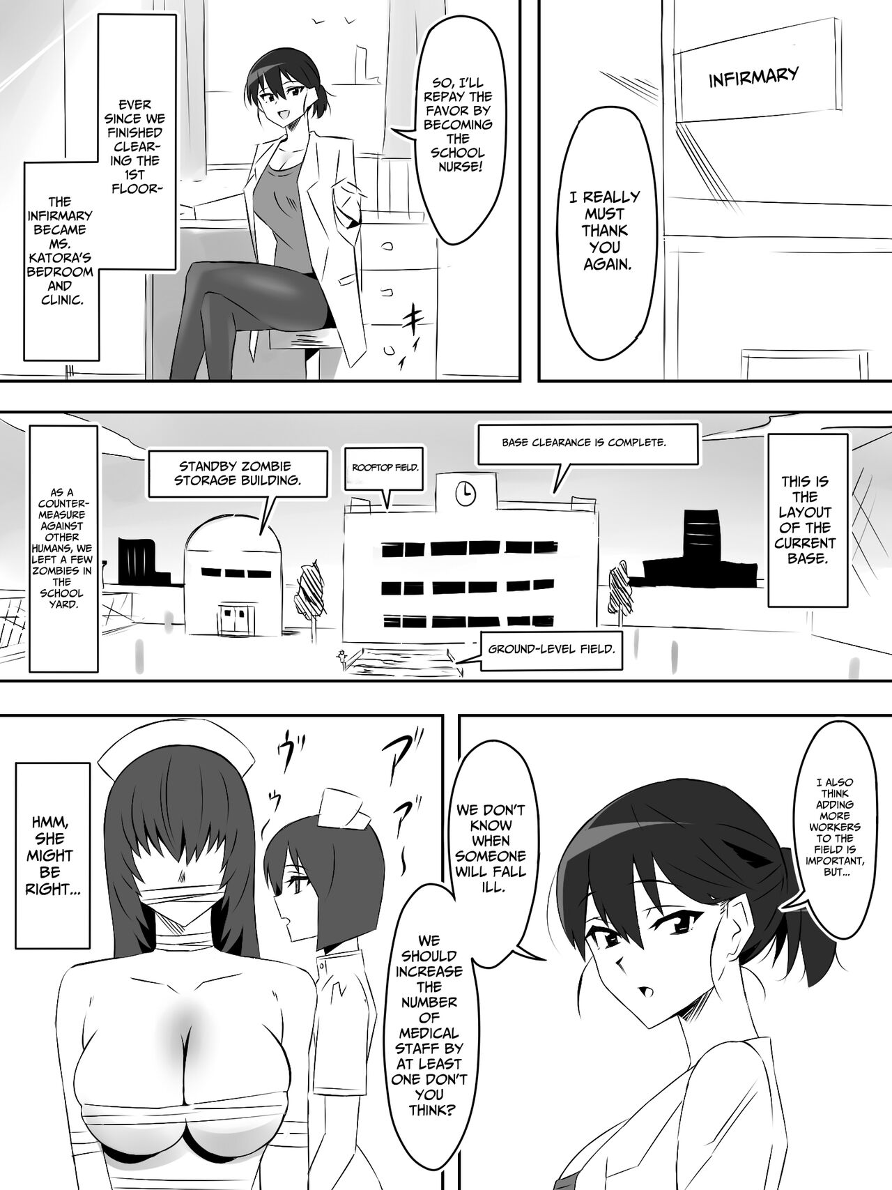 [Circle Kagemusha (Kagemusha)]Zombie Harem Life ~Koutai Mochi no Ore to Bakunyuu Zombie~ 5 | Zombie Harem Life ~My Immunity and the Big-Titted Zombie~ 5[English] [Translation Sensation] Page 34