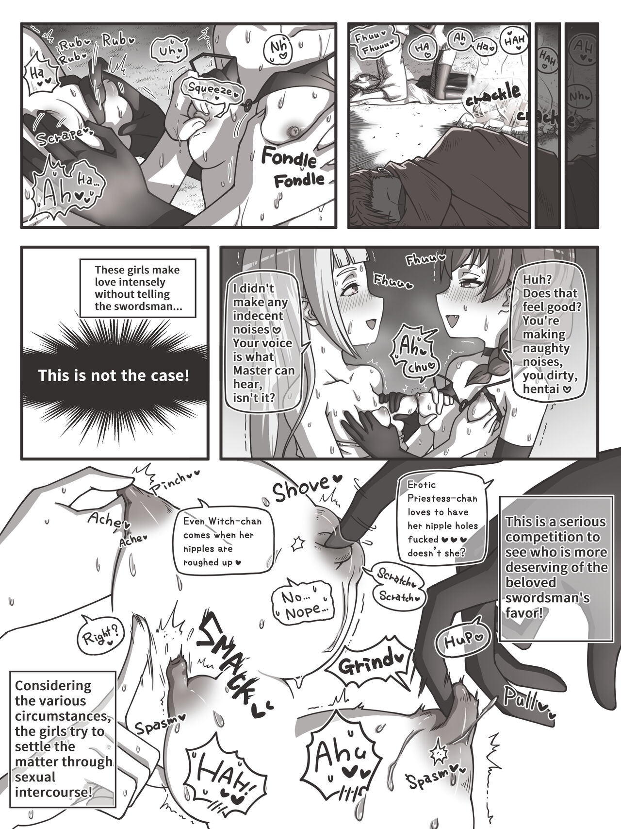 Fight Between Priestess & Witch Page 4