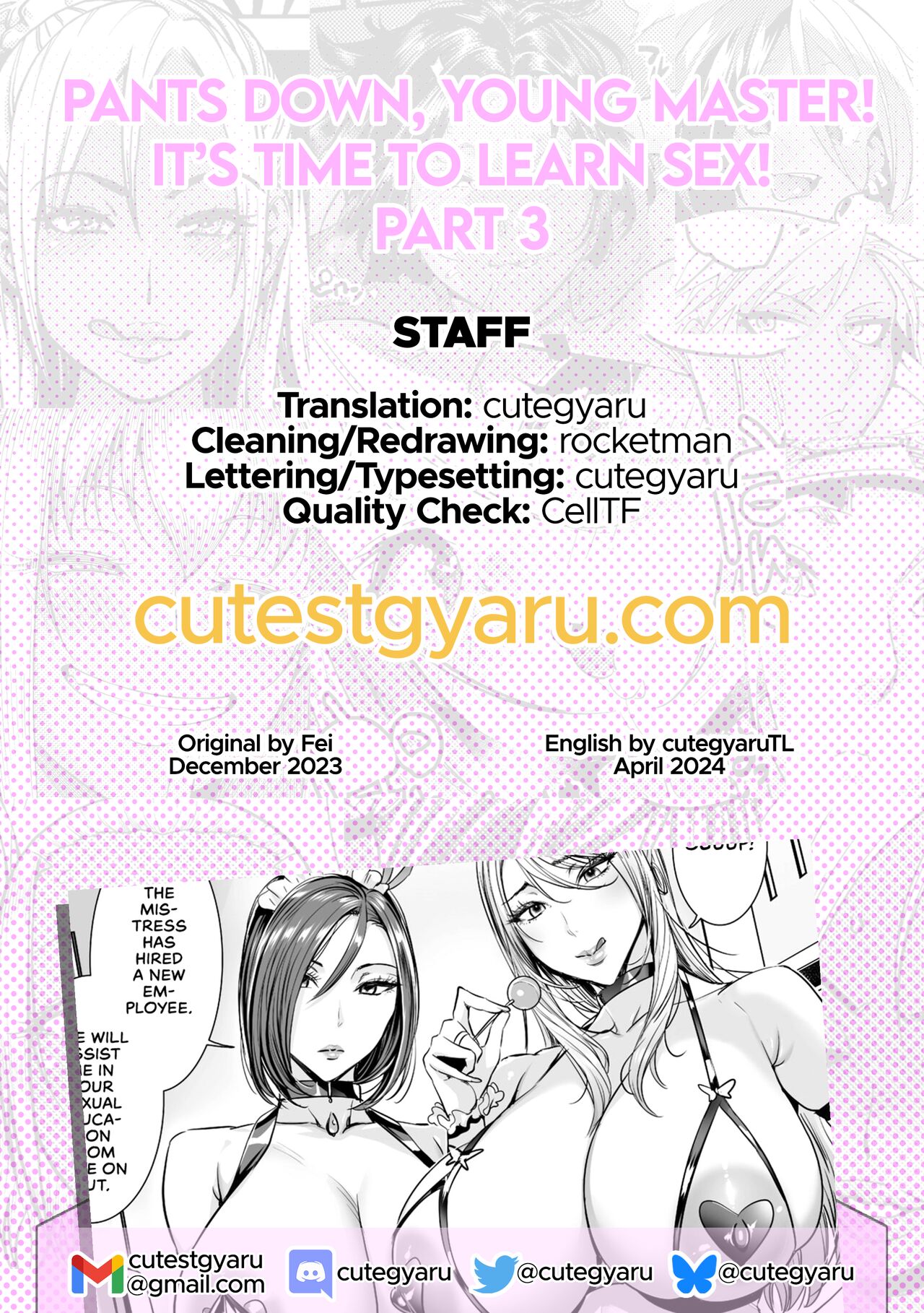 [Fei]Bocchama, Seishidou ni Mairimashita Ch. 3 | Pants Down, Young Master! It’s Time to Learn Sex - Part 3(COMIC Penguin Club 2024-01) [English] [cutegyaruTL] [Digital] Page 19
