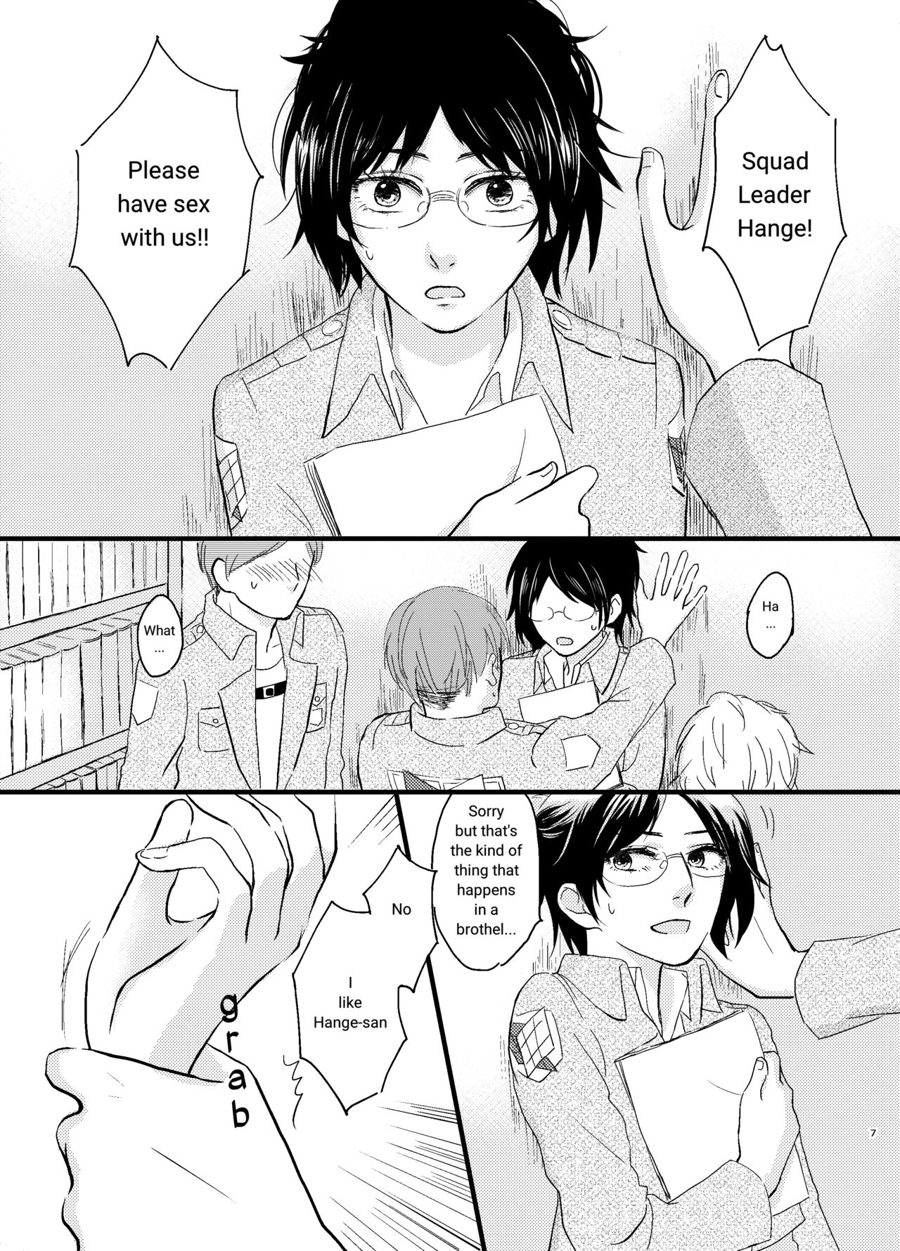 [halation (Nishikawa Haruki)]Bokura no Hange-san(Shingeki no Kyojin) [English] [YoshidaEri] Page 4