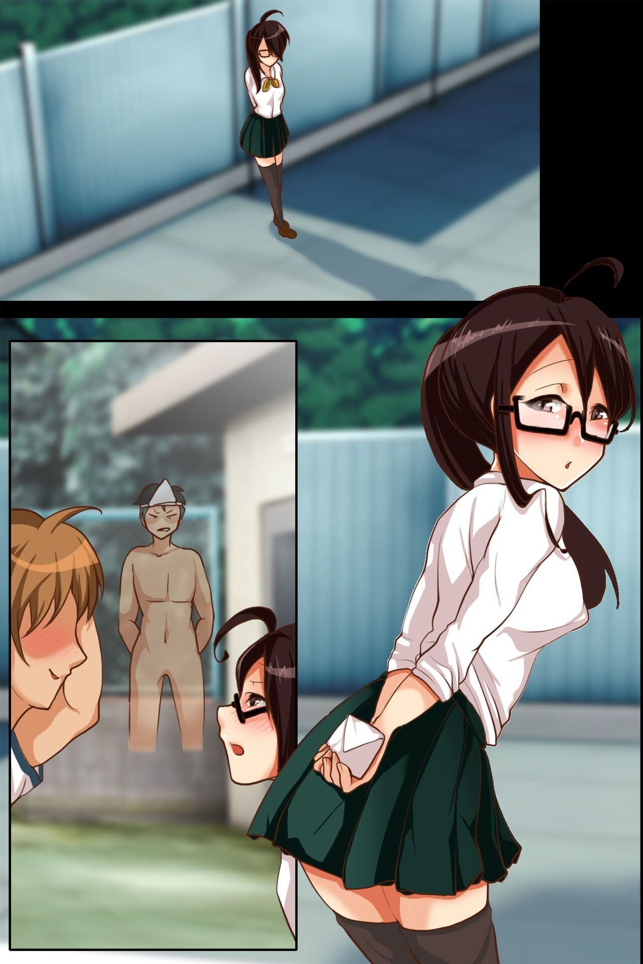 [hcom]Mienai are ni ikasarechau! Muboubi na Gakuen no Joshi ni Katappashikara Nakadashi dekichau Harem Life | Brought to Climax by an Invisible "Thing"! ~Defenseless Schoolgirl Creampie Harem~[English] [Solid Rose] Page 61