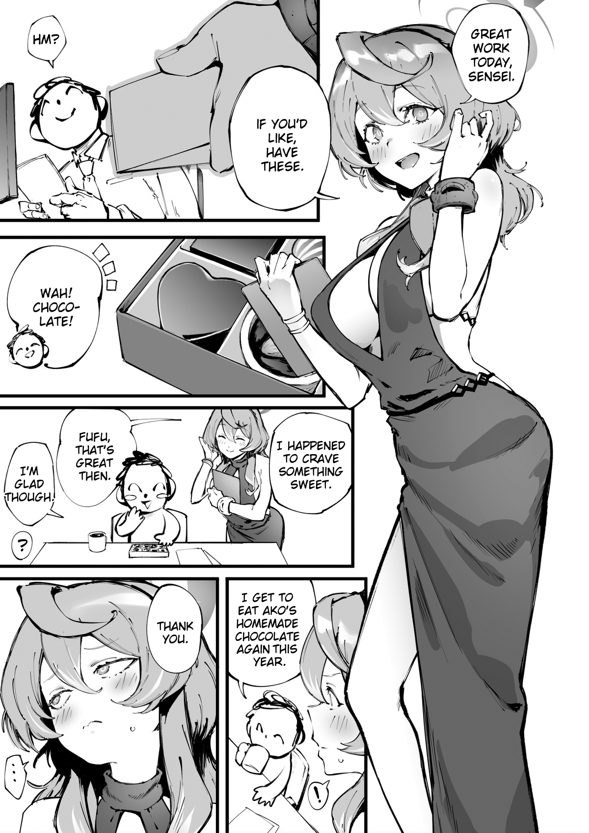 [Suruga Kuroitsu]Valentine Day Ako(Blue Archive) [English] [SDTLs] Page 1