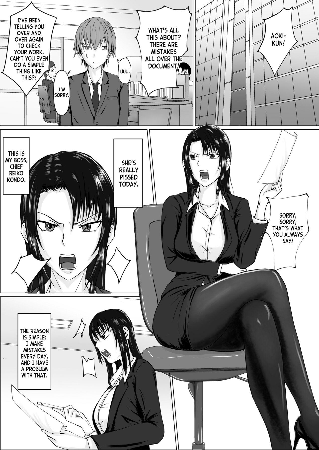 [Takino Mishin]Takabisha Joushi ni Hyoui | Possessing a Domineering Boss[English] [desudesu] Page 2