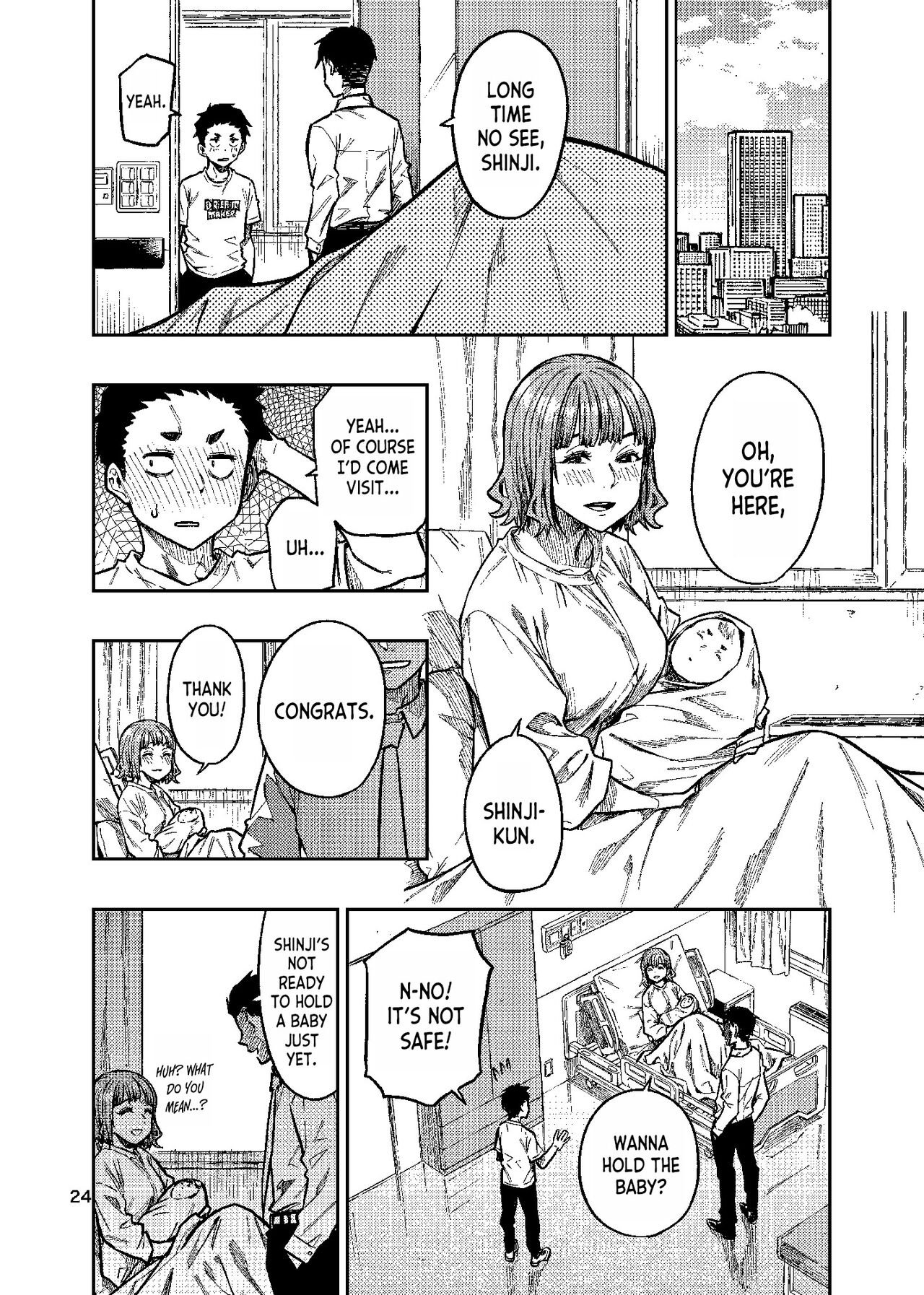(C101) [Rokusyoku Mikan (Tachiroku)]Ninkatsu. ~Anata ni Nita Kodomo ga Umitakute......~[English] [desudesu] Page 25