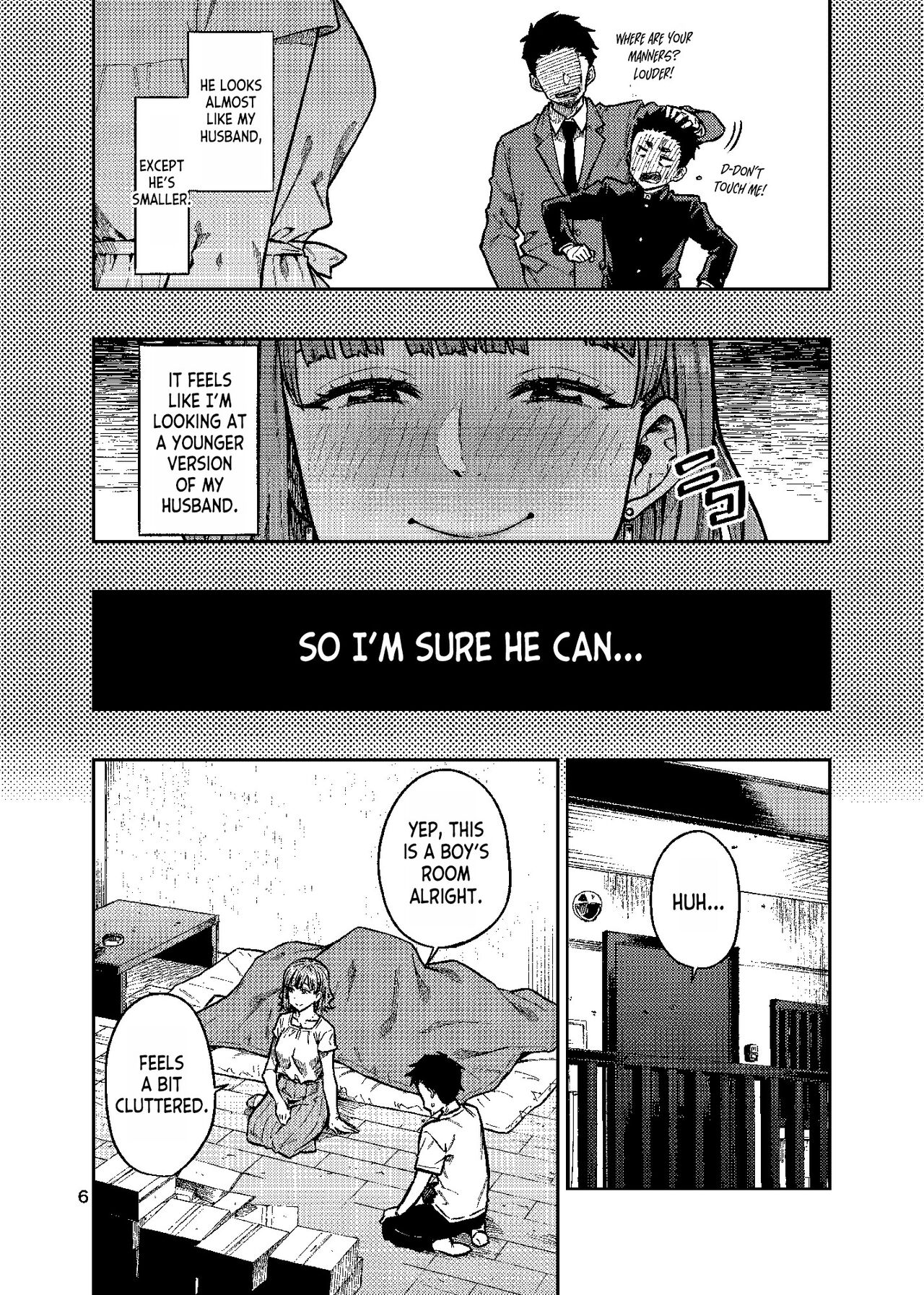 (C101) [Rokusyoku Mikan (Tachiroku)]Ninkatsu. ~Anata ni Nita Kodomo ga Umitakute......~[English] [desudesu] Page 7