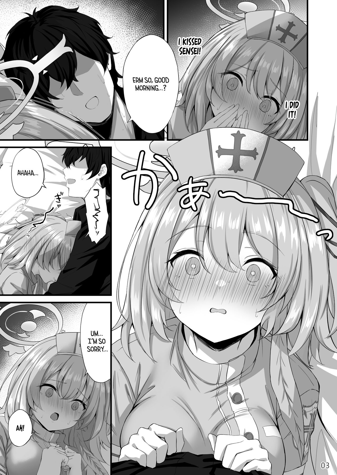 [NNL (Mary-san)]Sensei, Okagen Dou desu ka? | Sensei, how are you holding up?(Blue Archive) [English] [Tea Party Scans] [Digital] Page 4