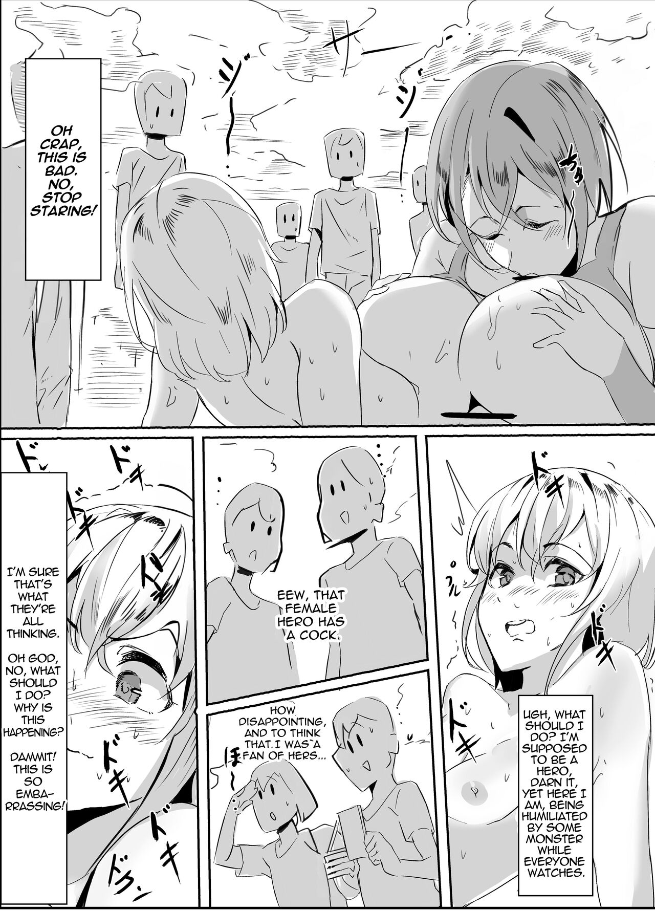 [Honyuubin (Tikubin)]Futanari Hero VS Lewd Mama Monster[English] [RWfuta] Page 9